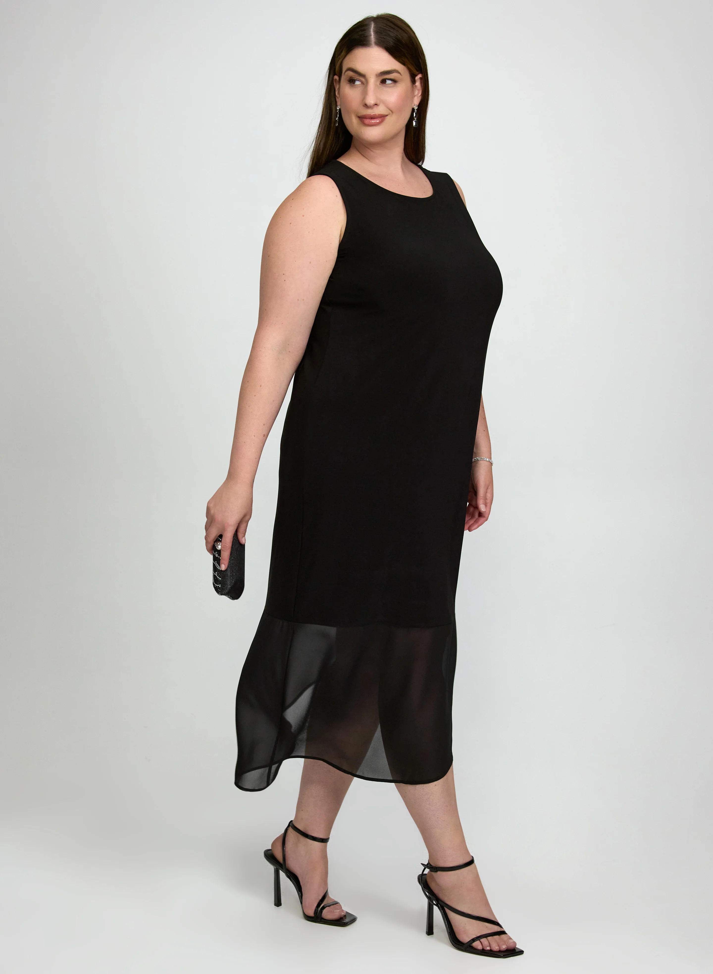 Asymmetric Chiffon Dress - Image 2
