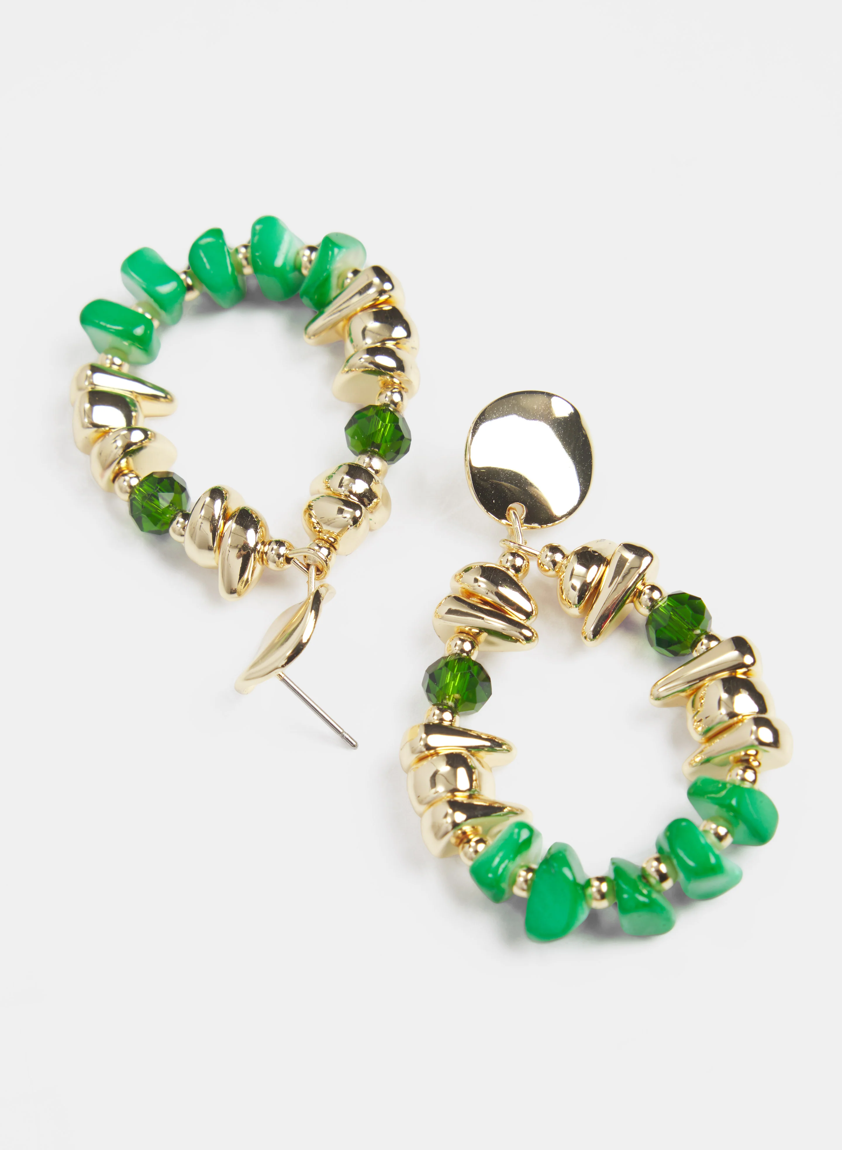 Beaded Hoop Earrings - Image 2