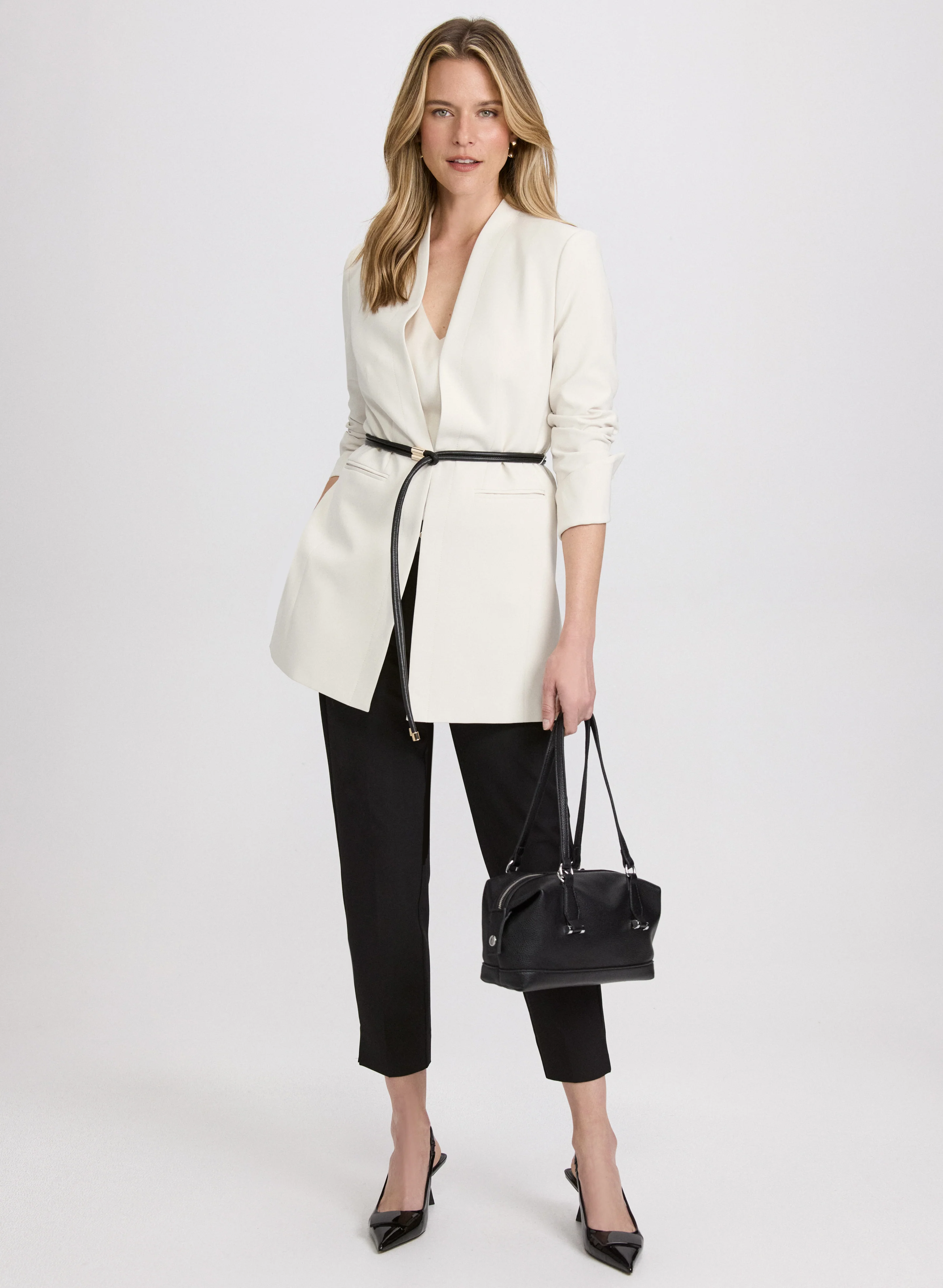 Belted Longline Blazer - Image 5