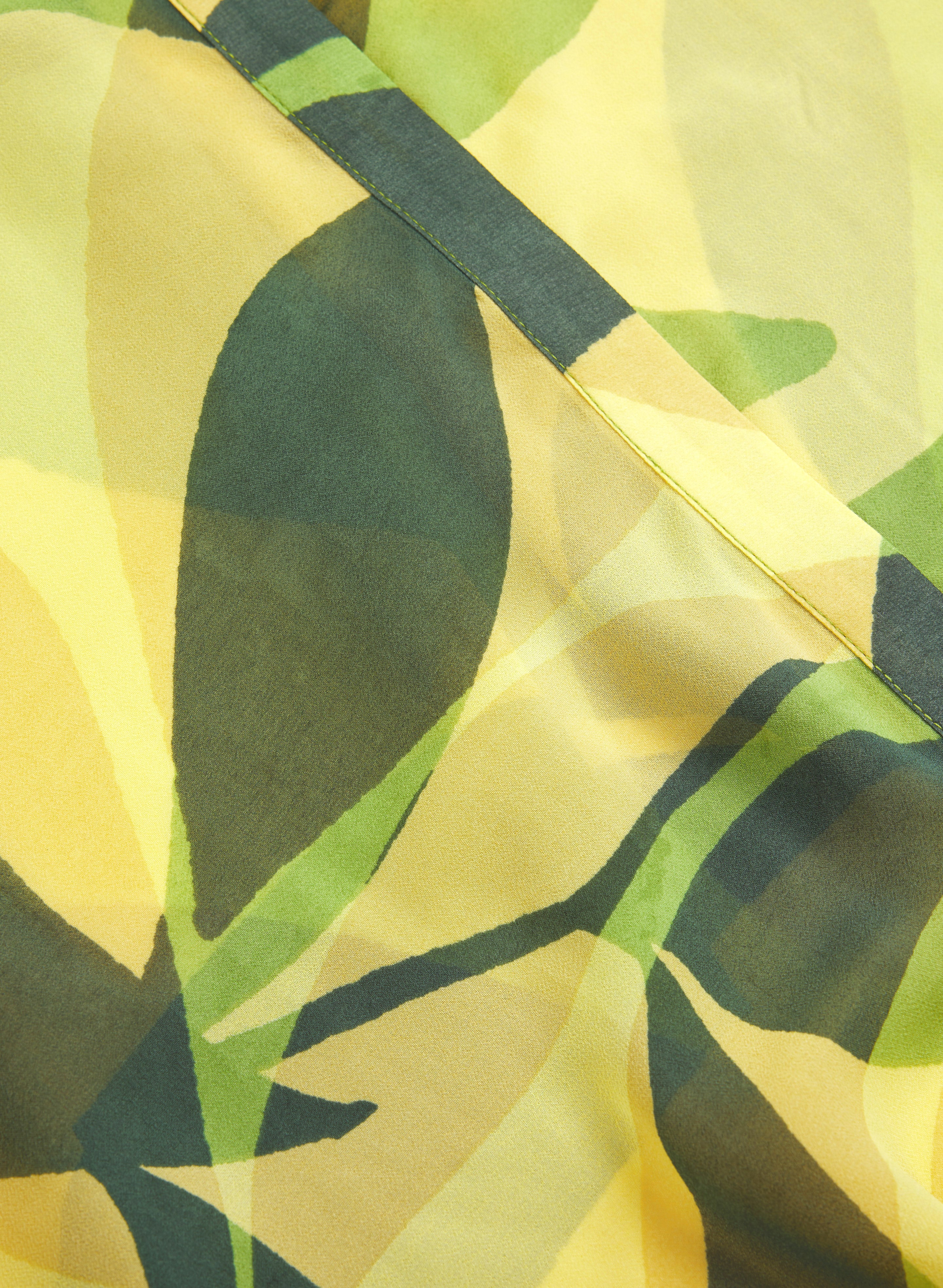 Leaf Print Chiffon Tunic - Image 7