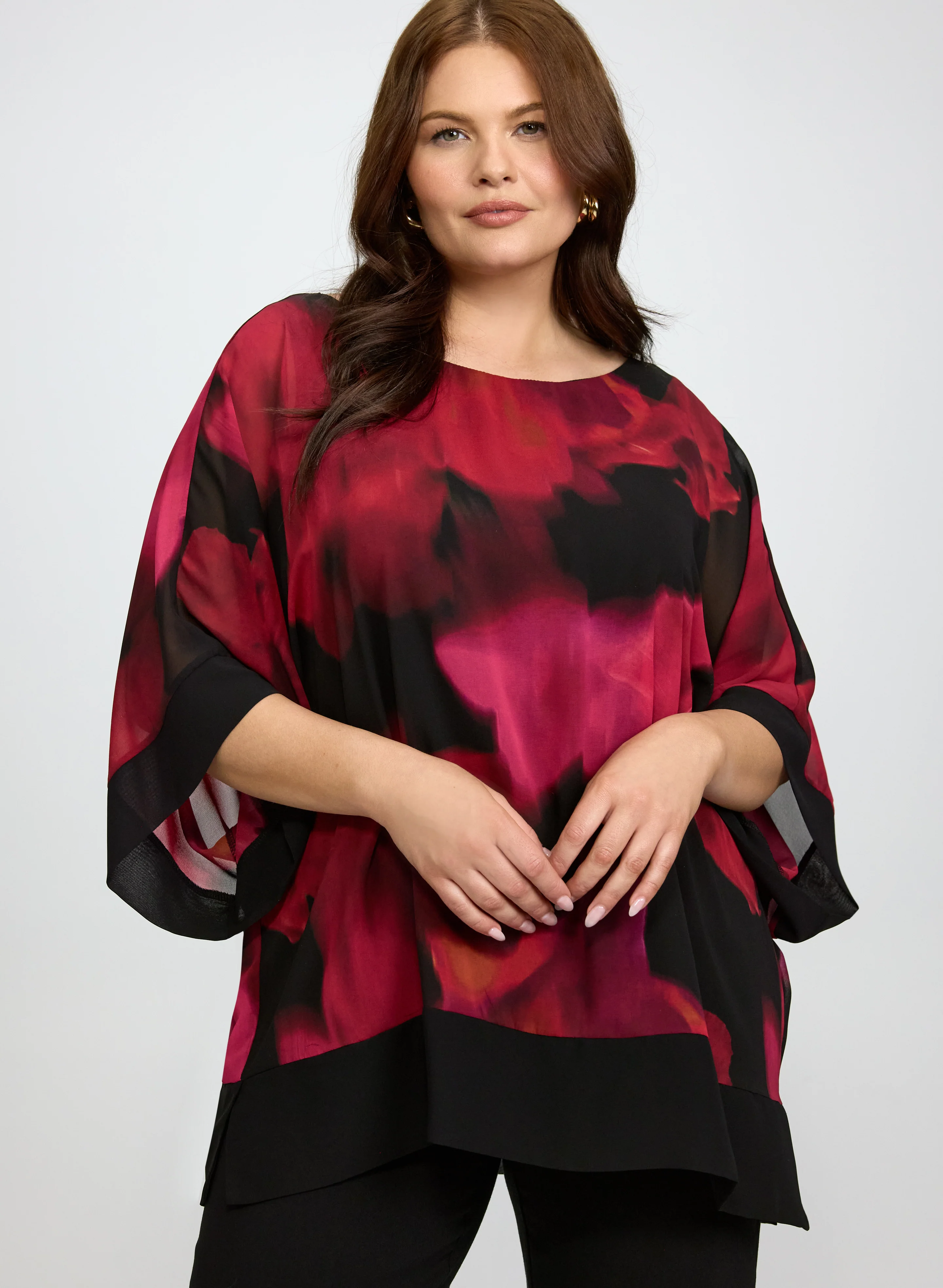 Blurred Floral Blouse