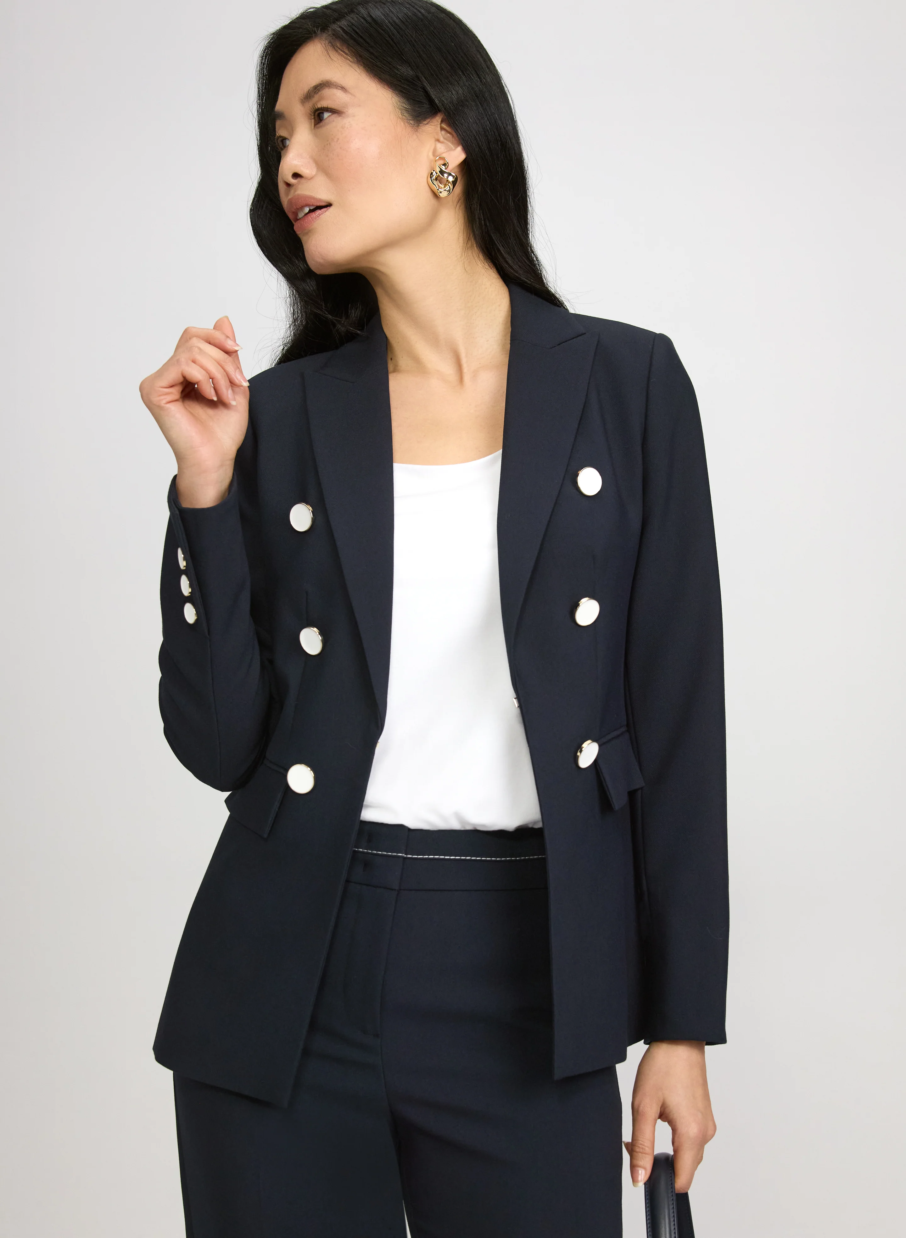 Button Detail Blazer