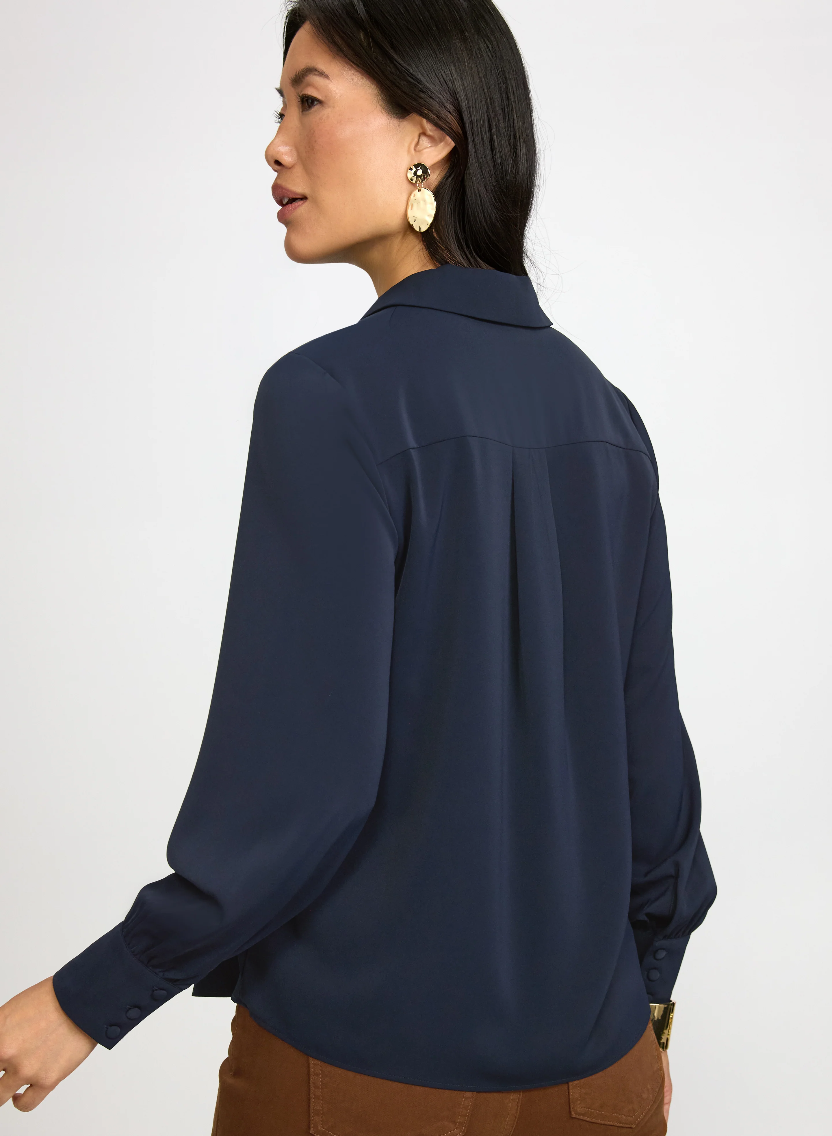 Button Detail Blouse - Image 3