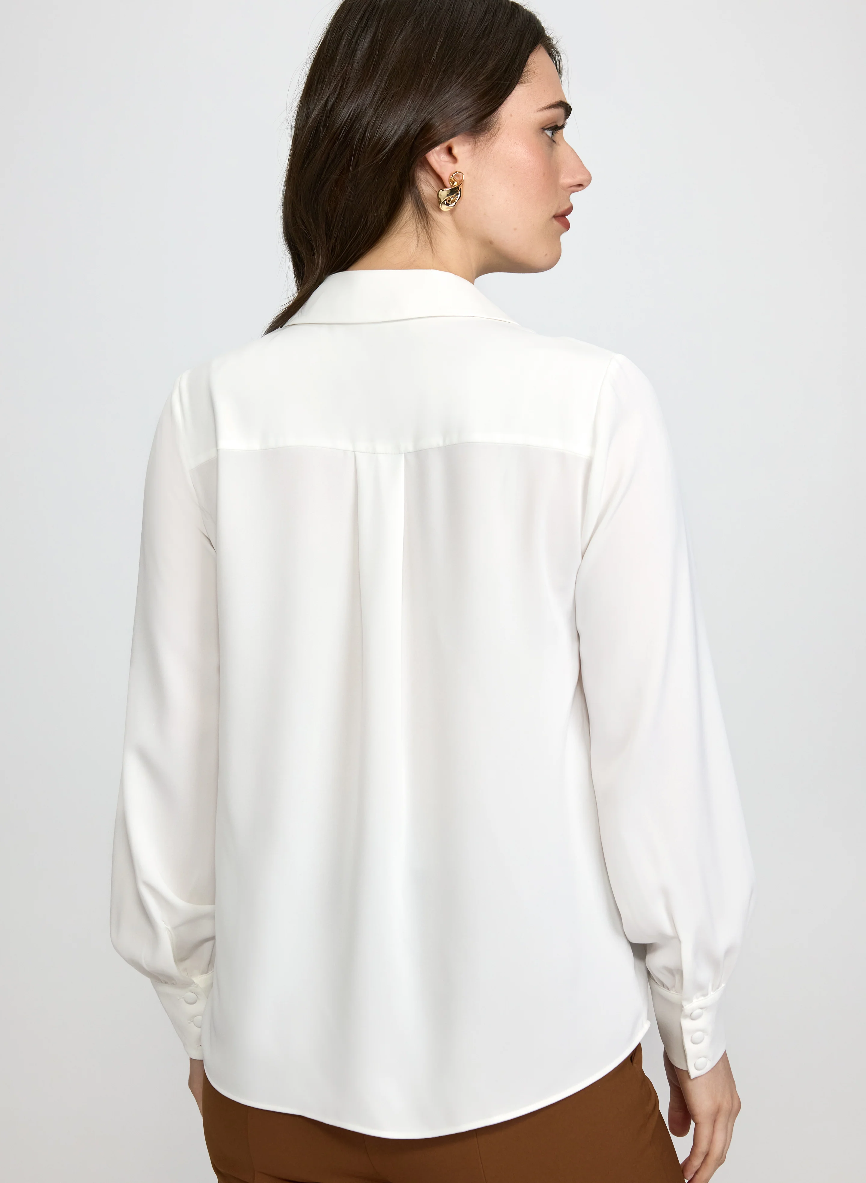 Button Detail Blouse - Image 3