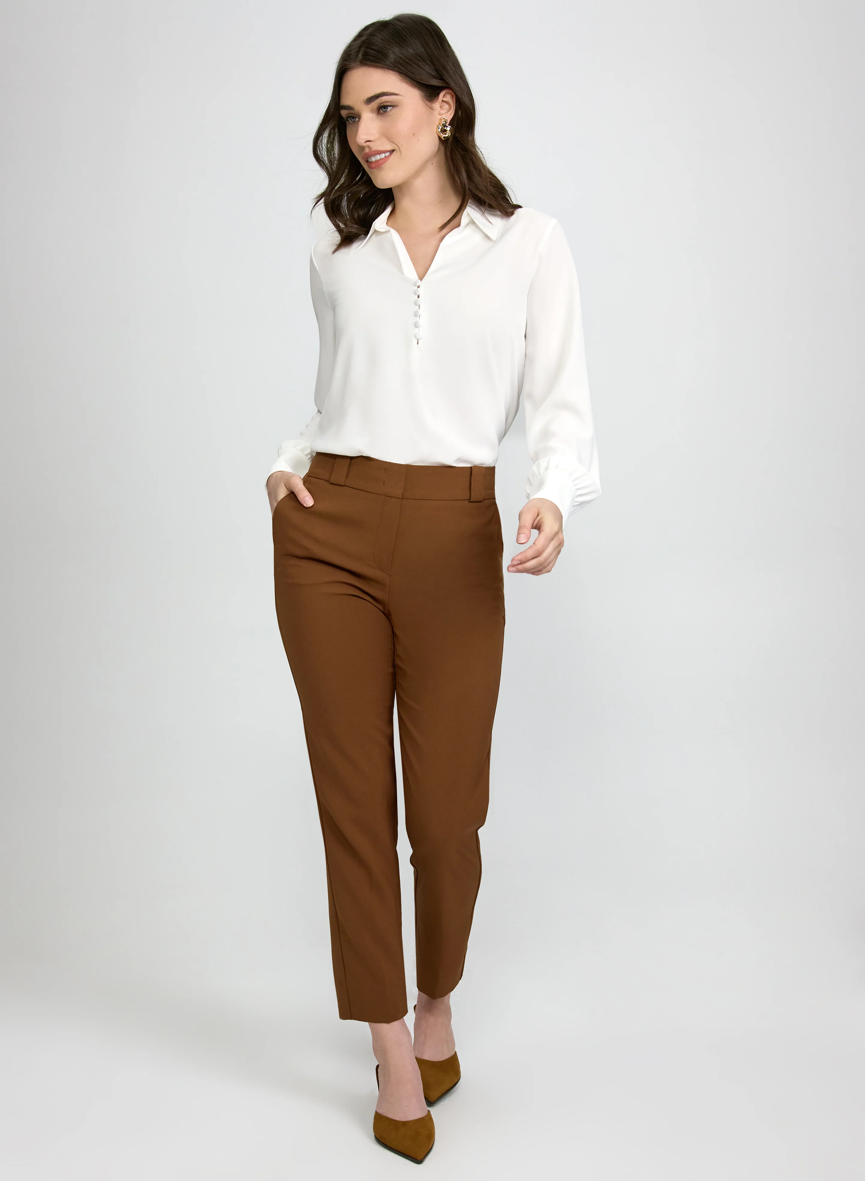 Button Detail Blouse - Image 4