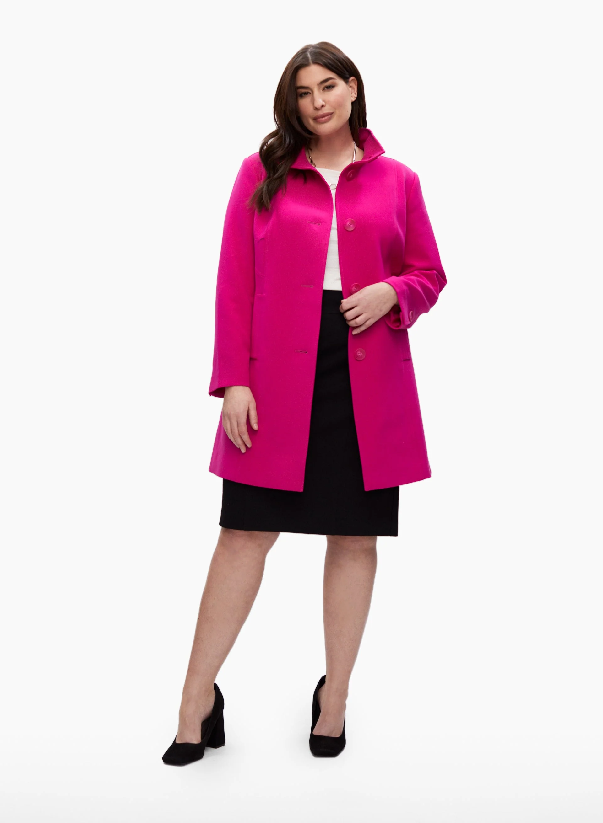 Button Front Coat - Image 3