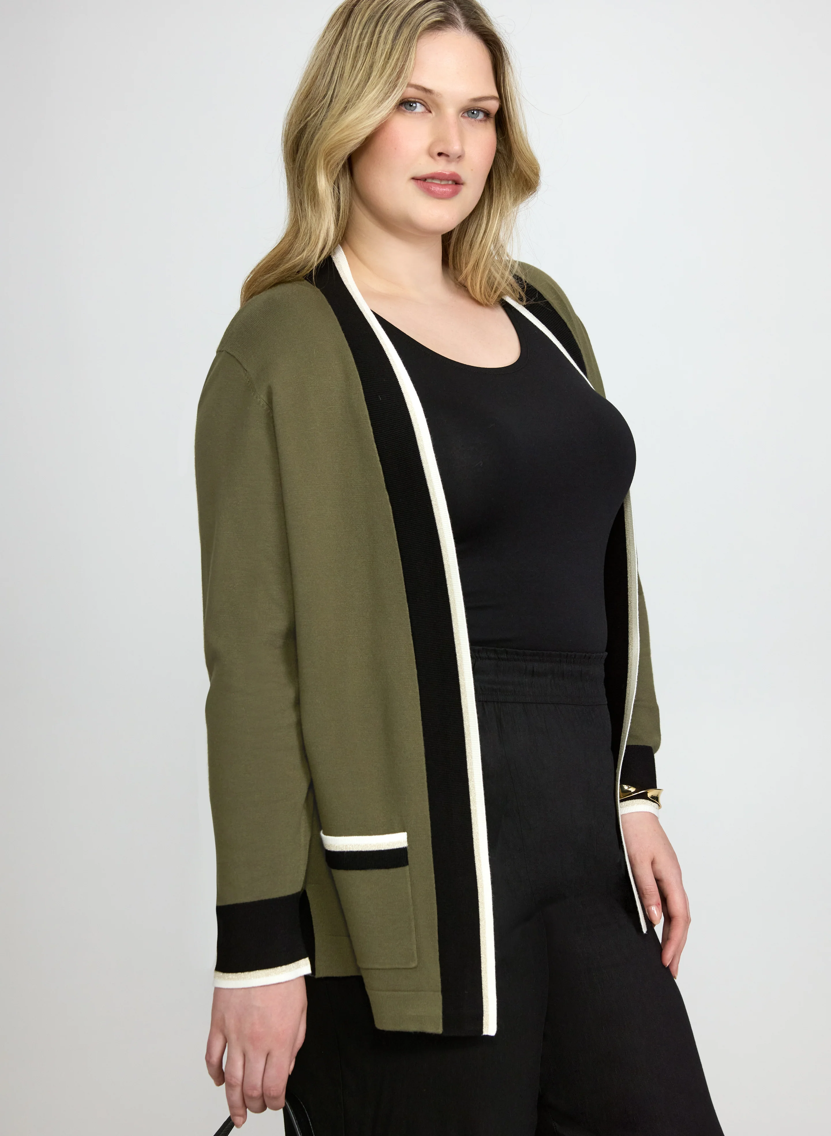 Colour Block Cardigan - Image 5