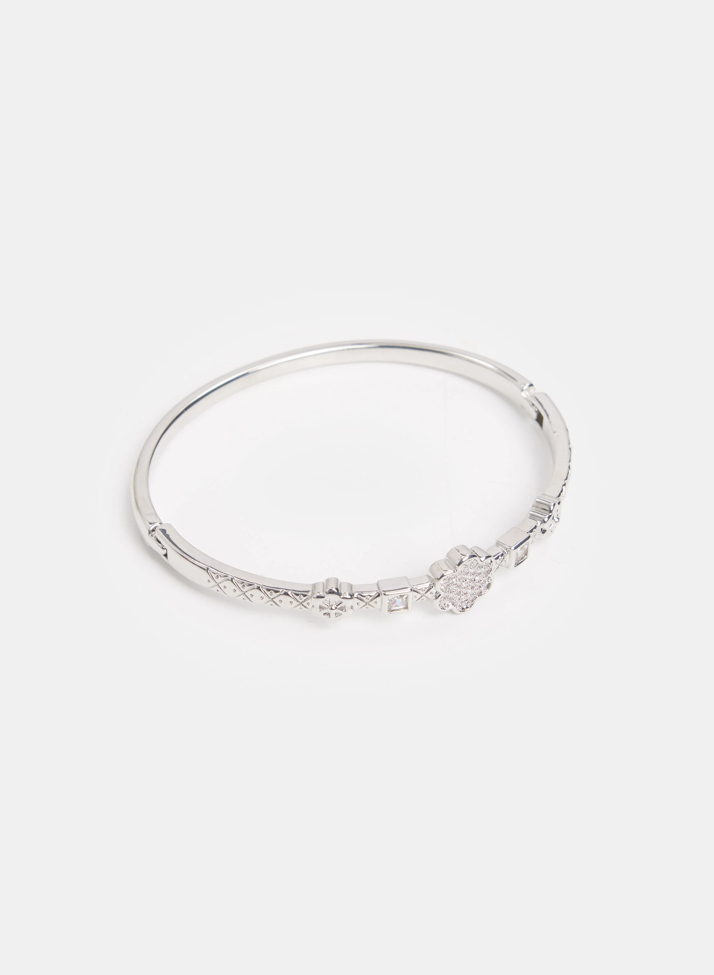 Crystal Floral Bangle