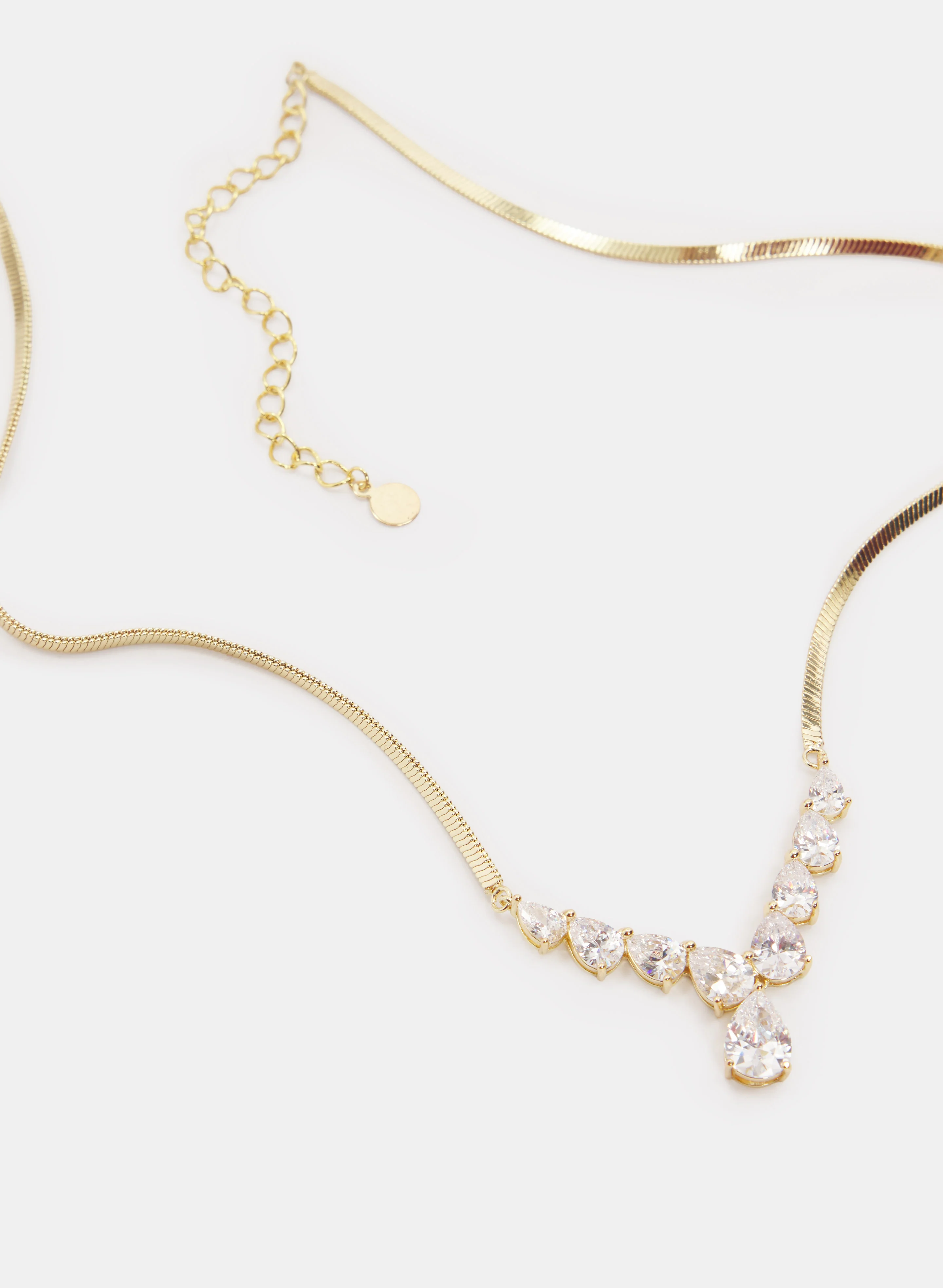 Cubic Zirconia Stone Necklace - Image 2