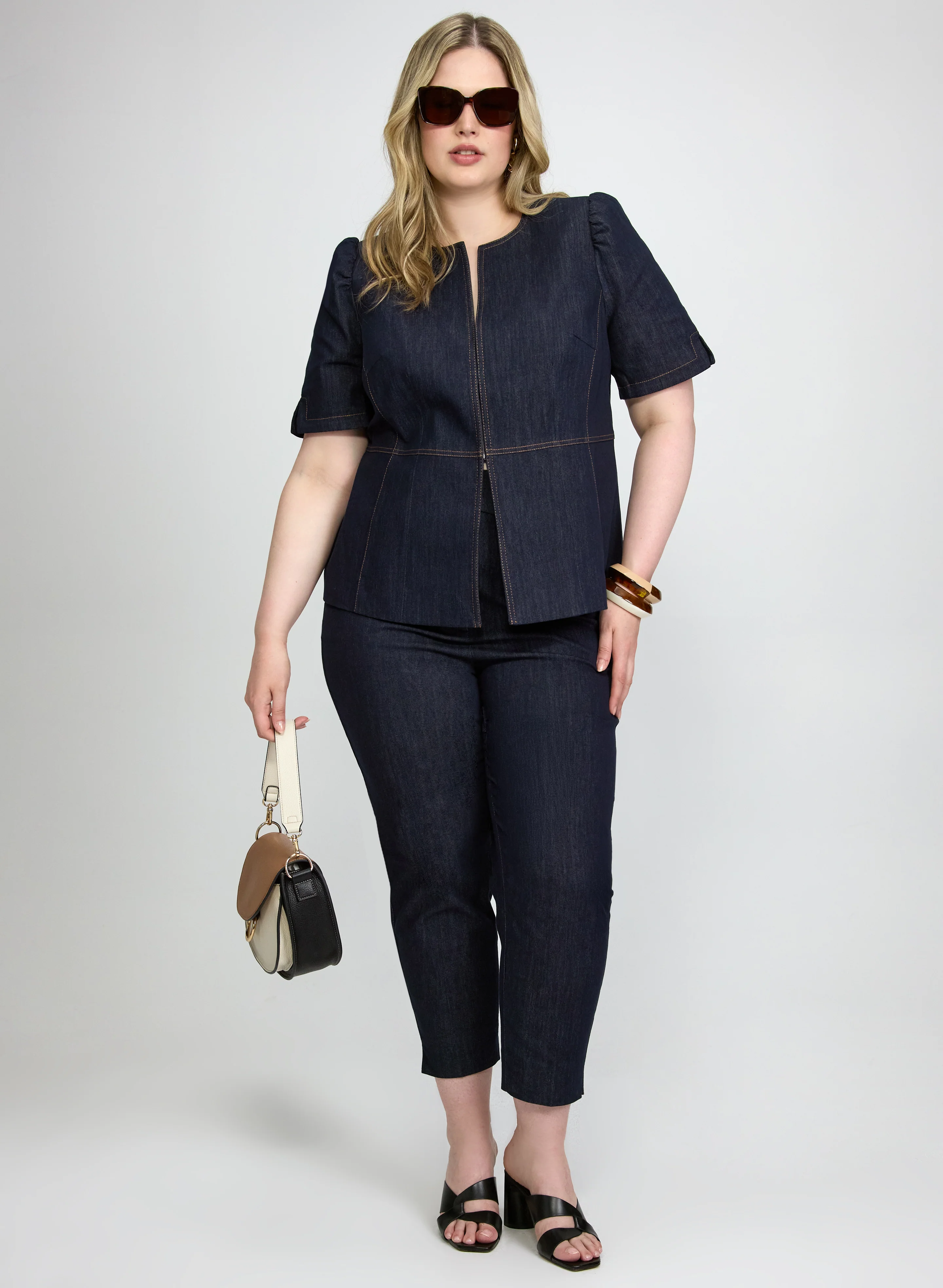 Denim Hook-Front Jacket - Image 4