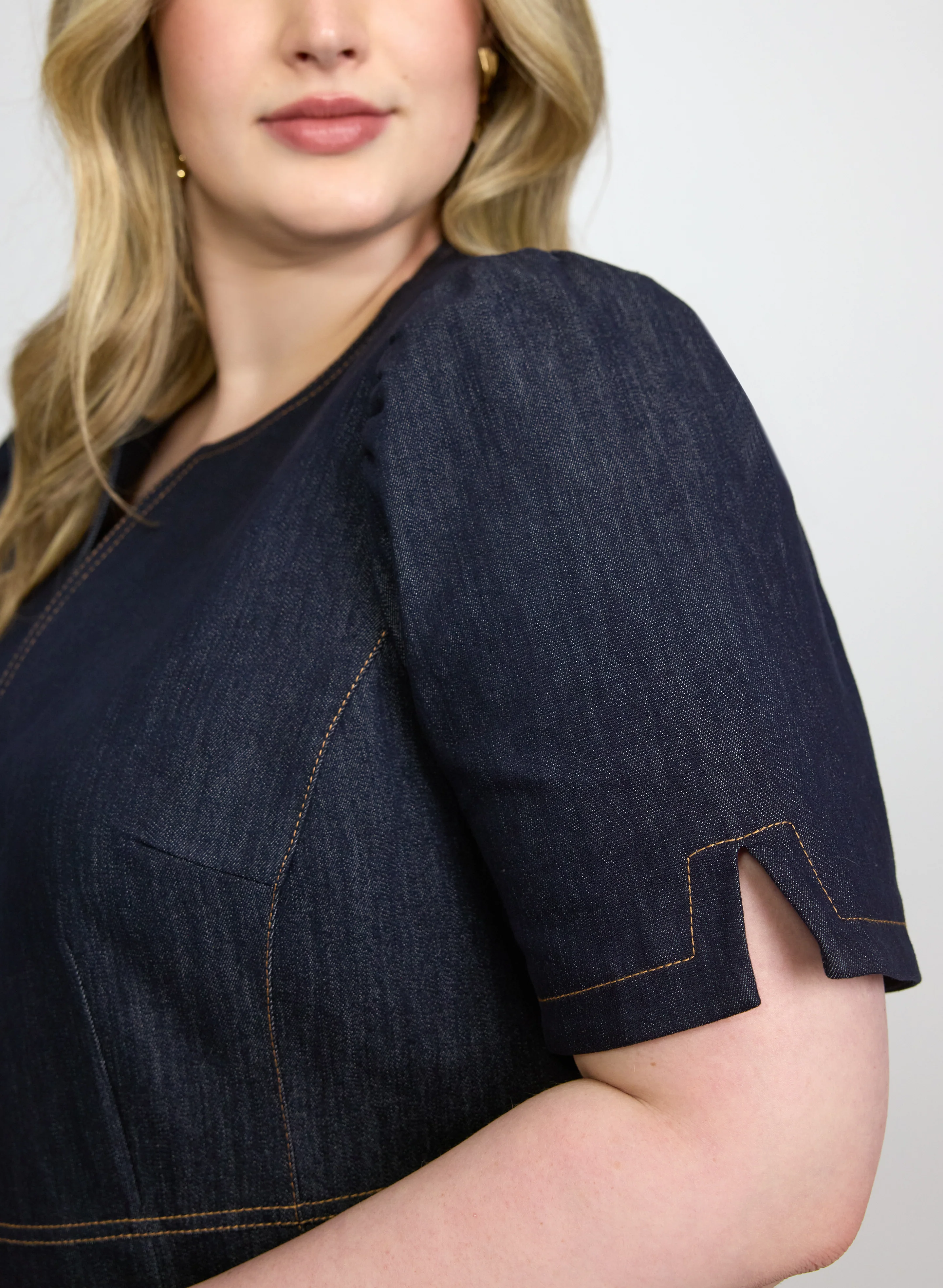 Denim Hook-Front Jacket - Image 5