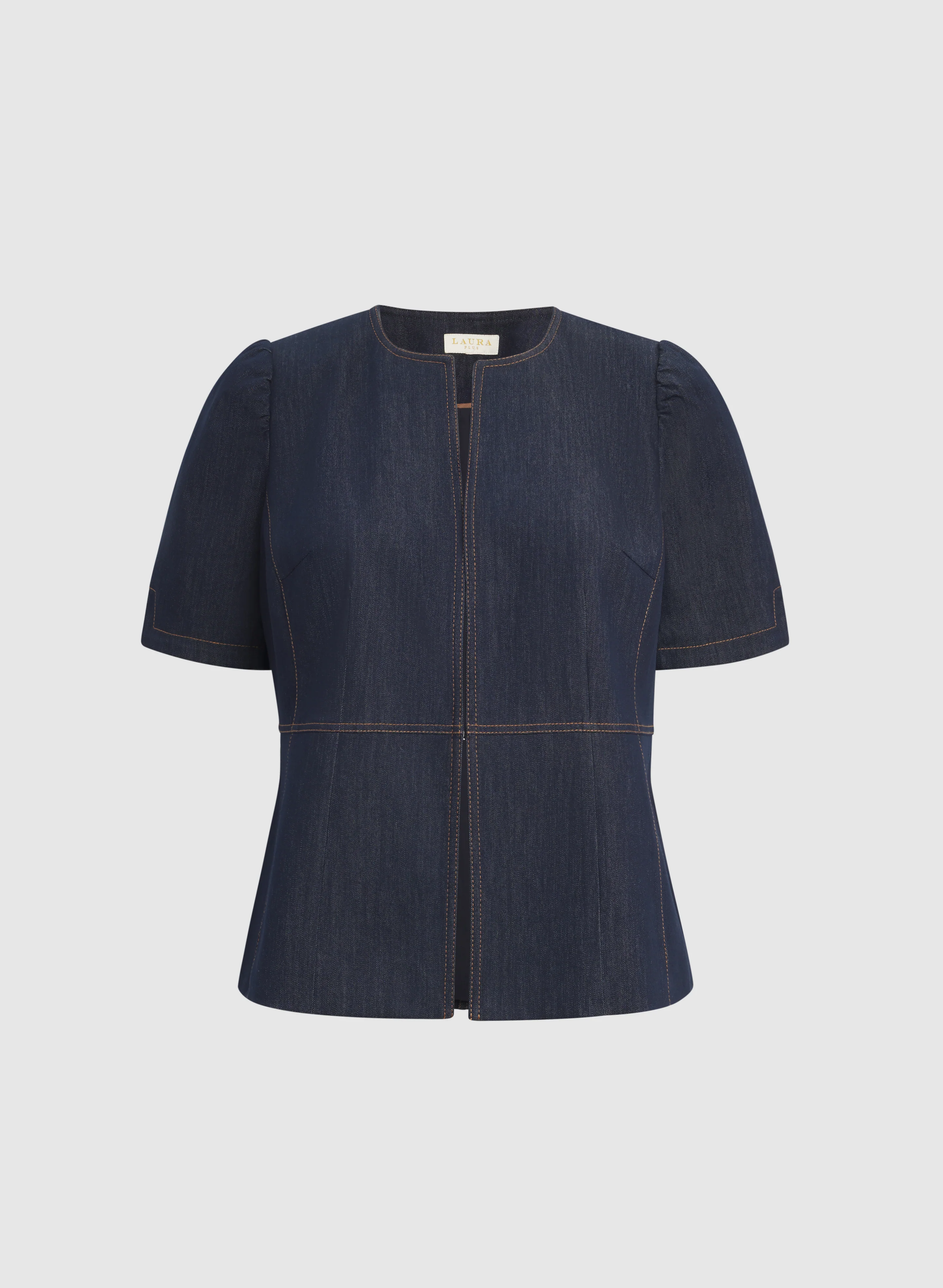 Denim Hook-Front Jacket - Image 6