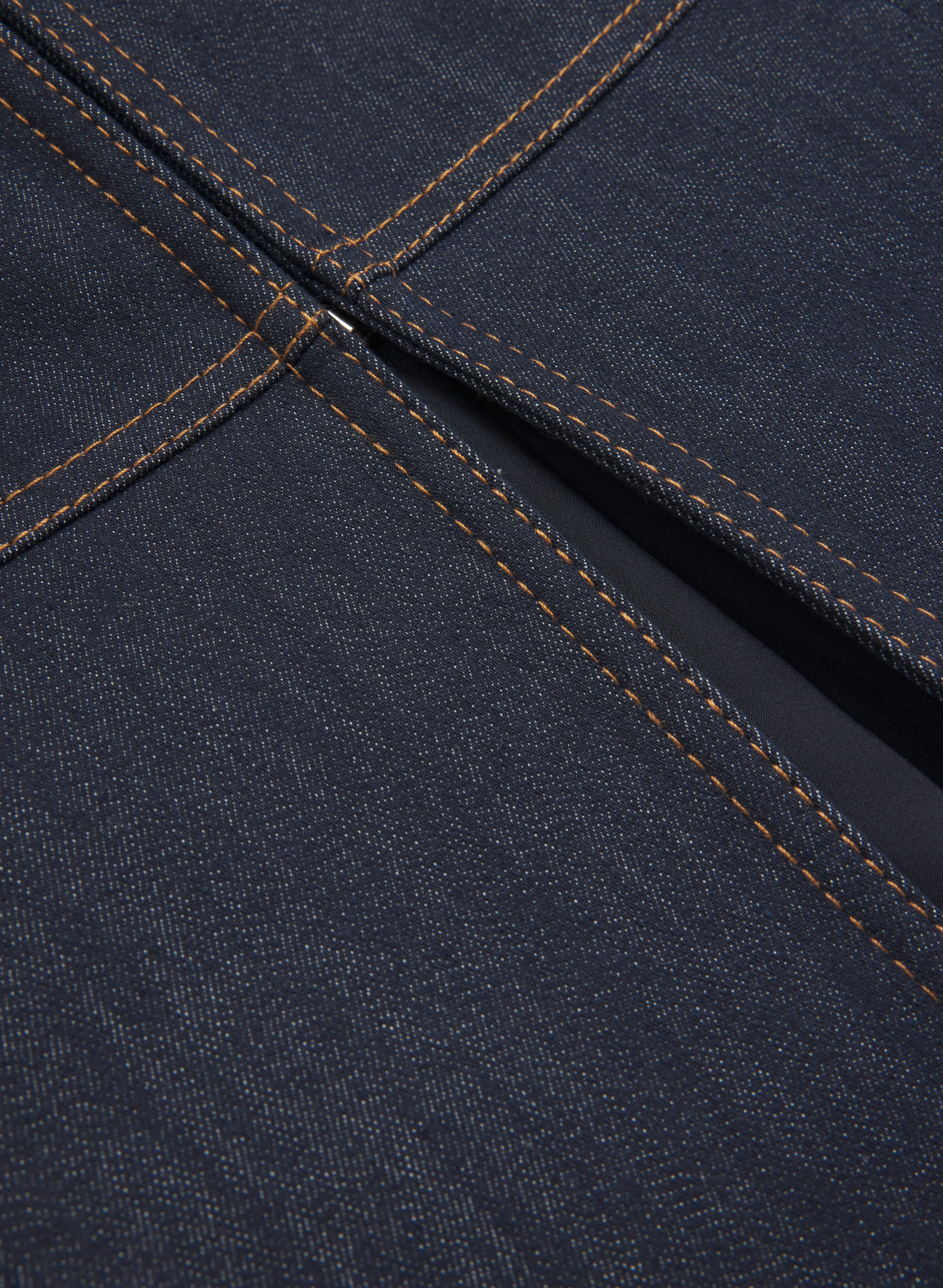 Denim Hook-Front Jacket - Image 7