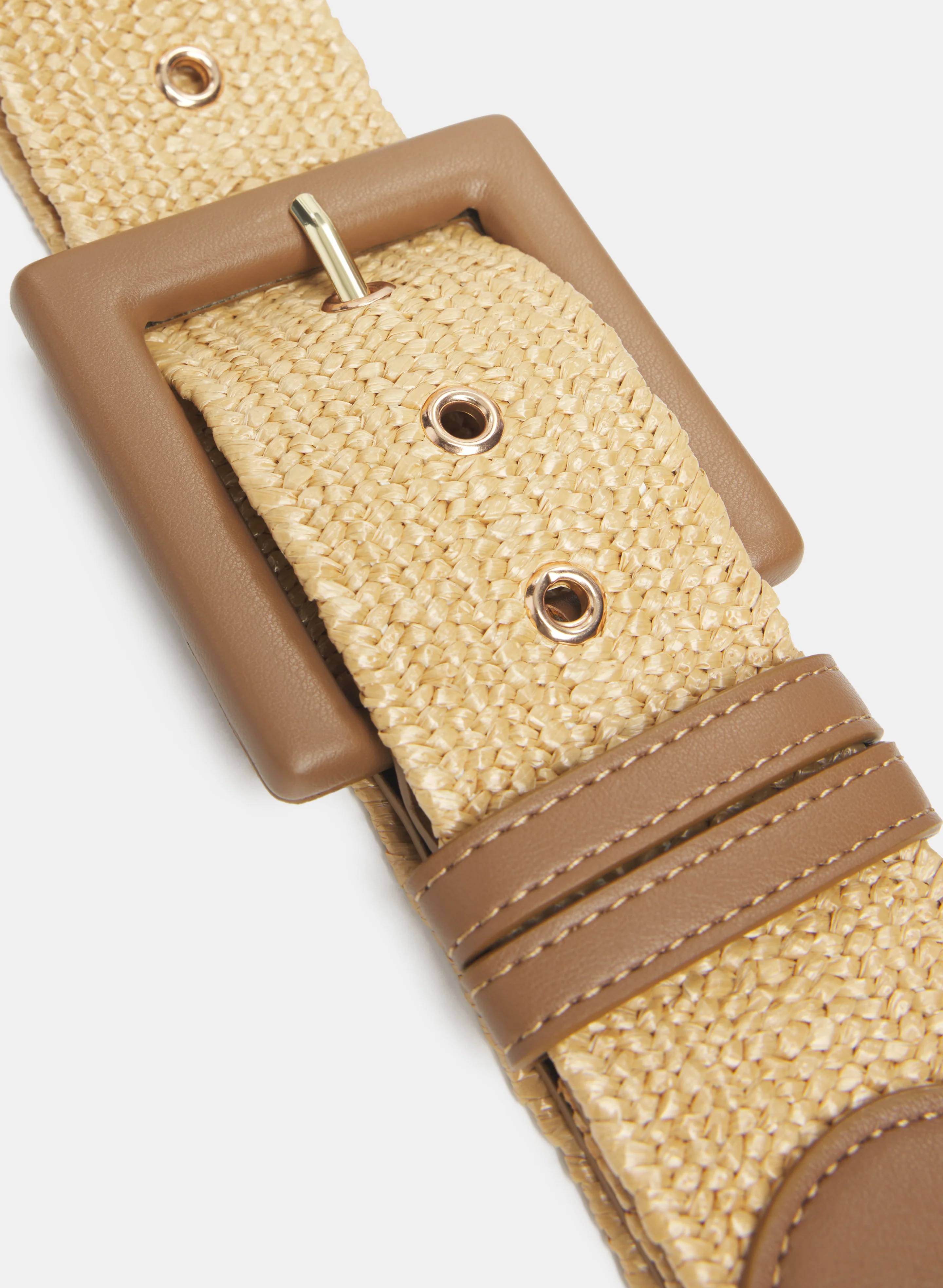 Elastic Raffia Belt - Image 3