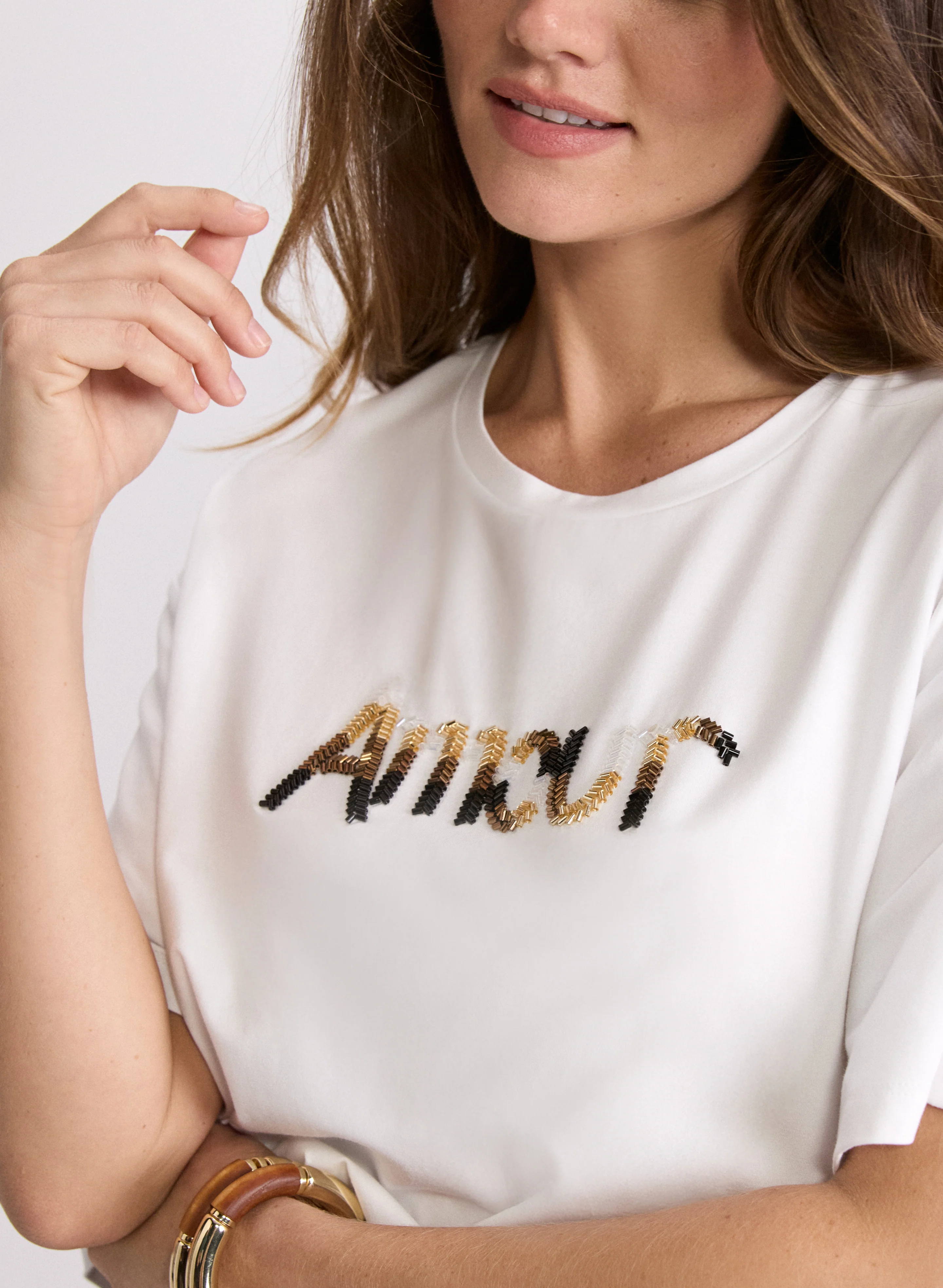 Embellished Script T-Shirt - Image 2