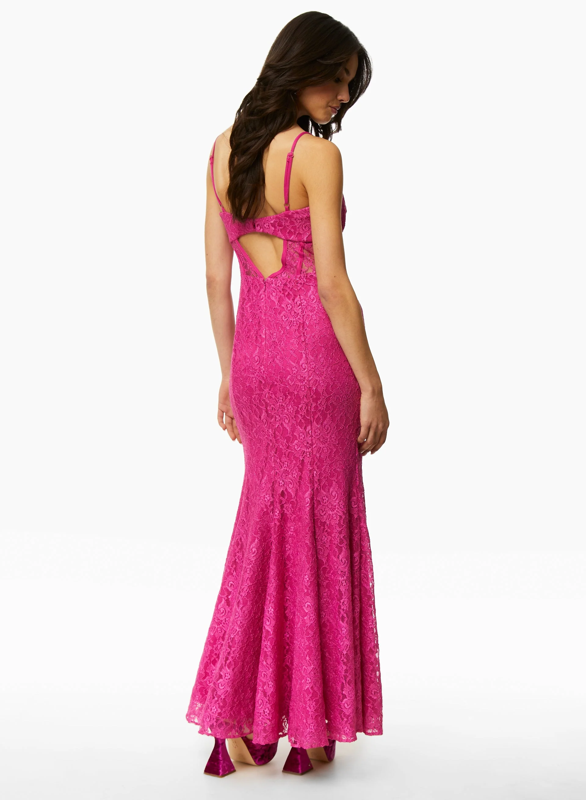 Embroidered Detail Mermaid Dress - Image 2