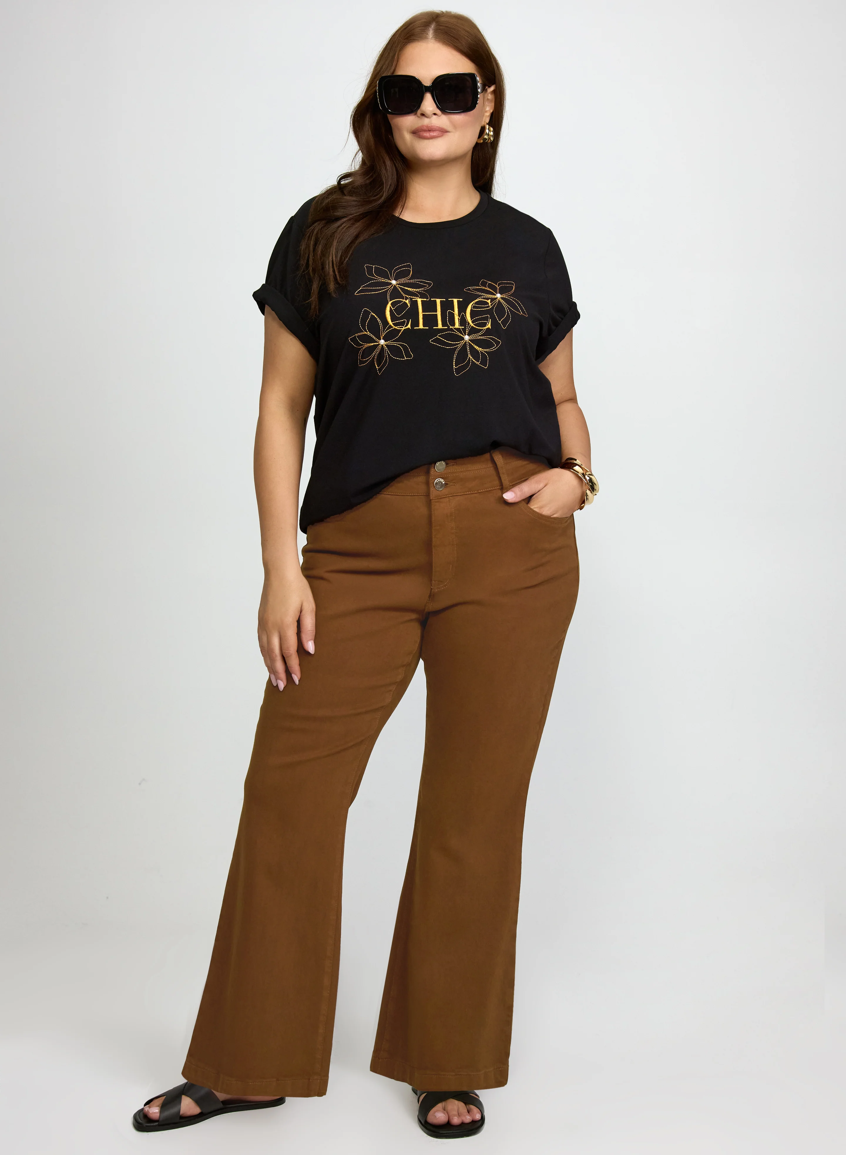 Embroidered Script T-Shirt - Image 3