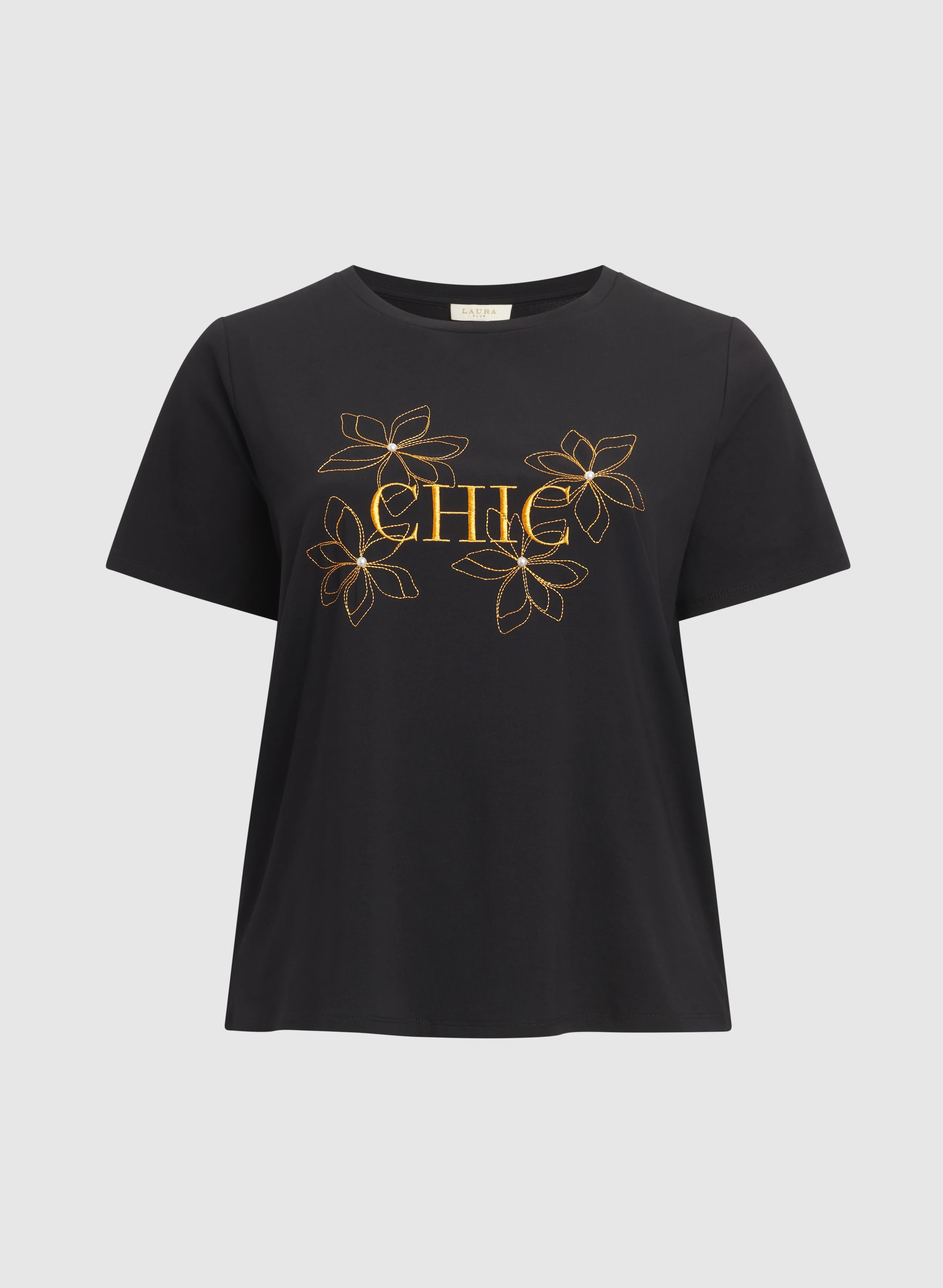 Embroidered Script T-Shirt - Image 5