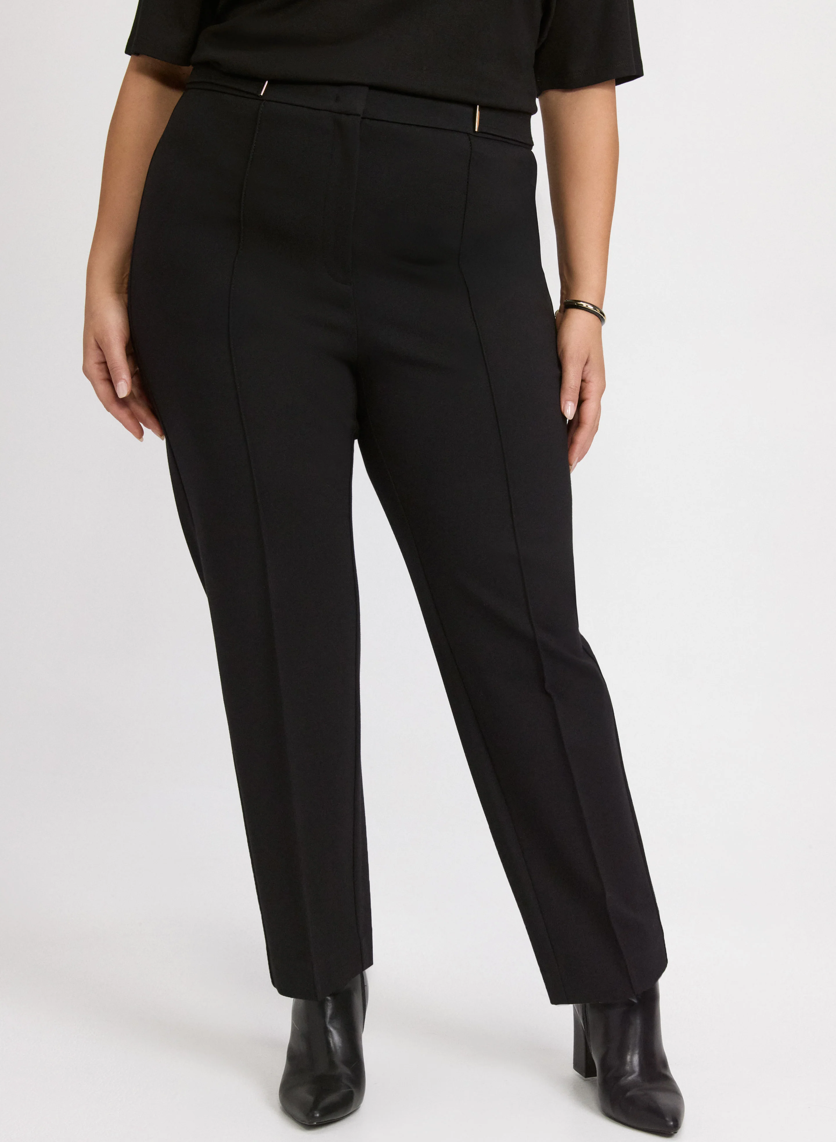 Emma Bar Trim Slim-Leg Pants