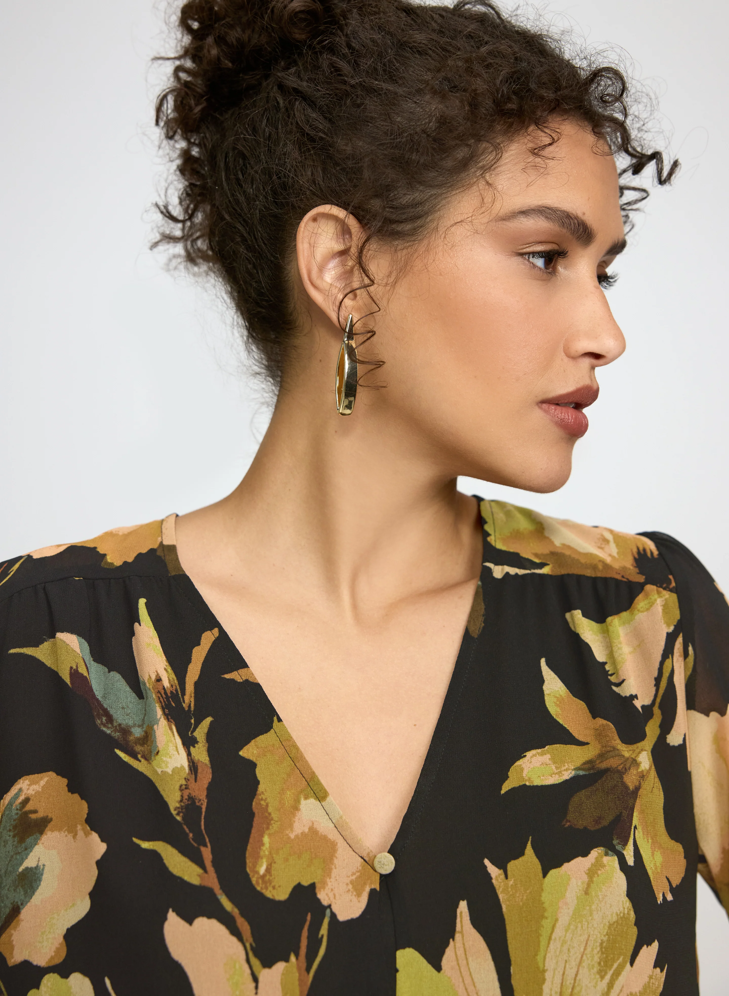 Floral Chiffon Blouse - Image 3