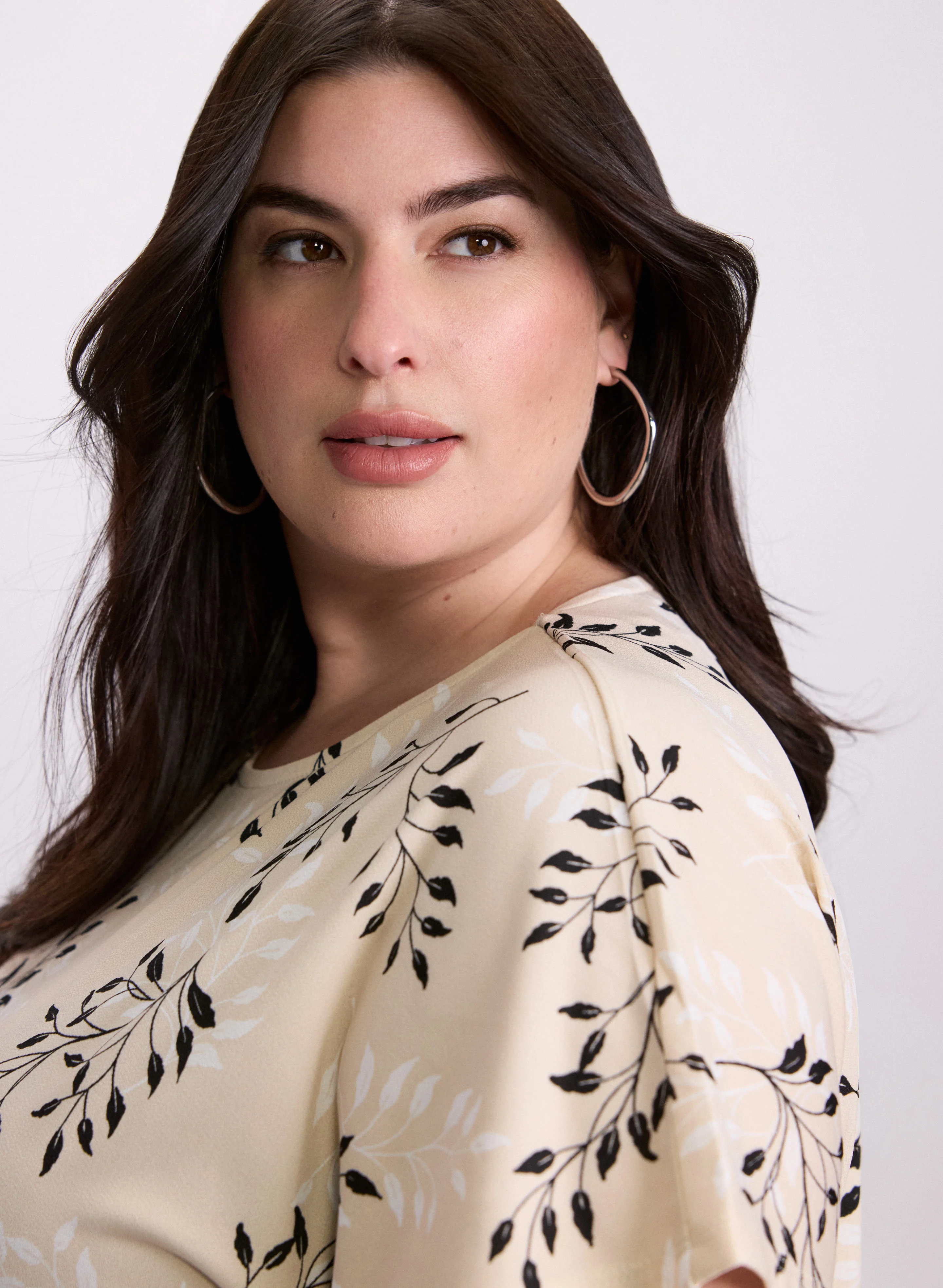 Floral Drop Shoulder Top - Image 2