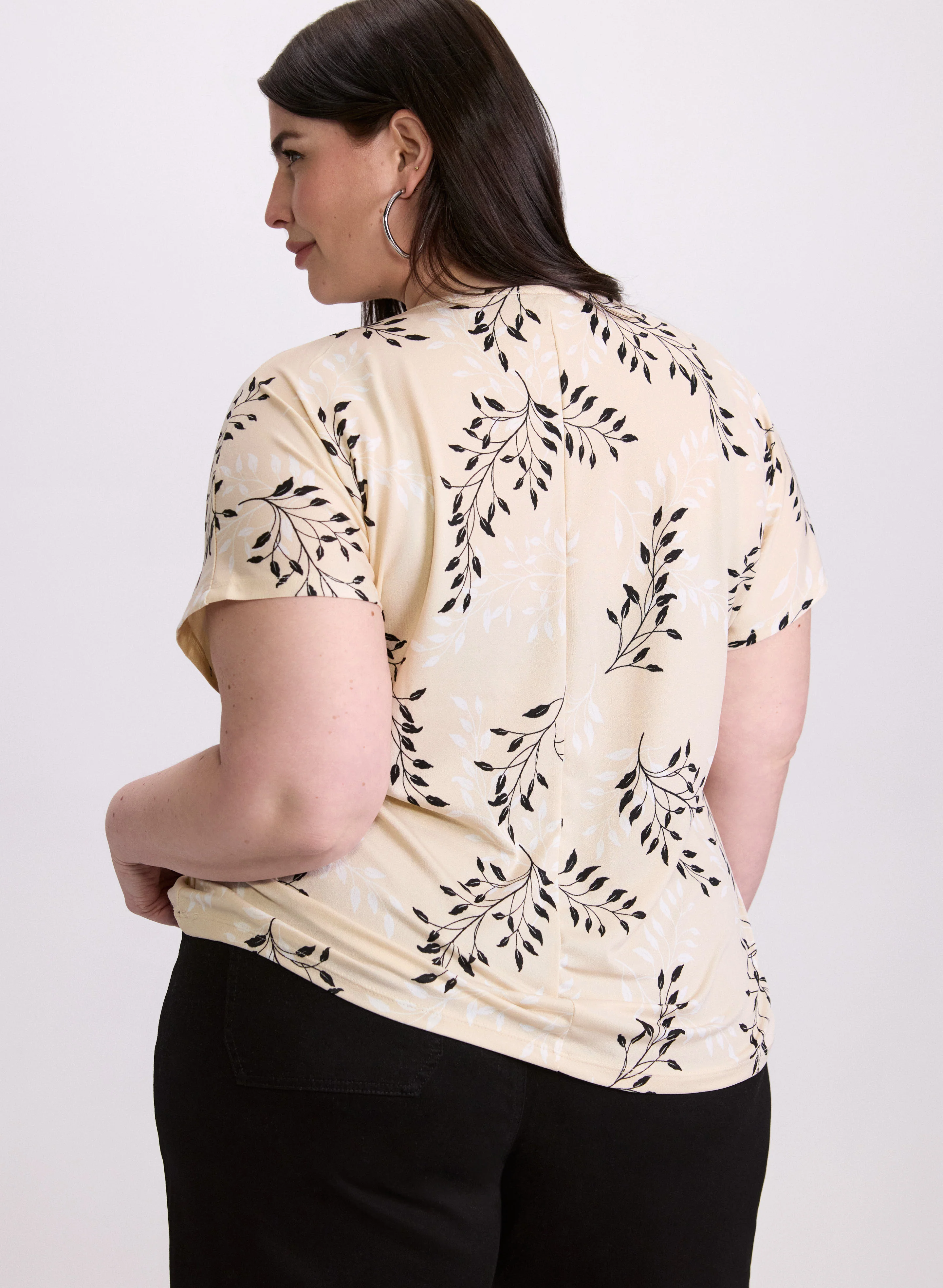 Floral Drop Shoulder Top - Image 4
