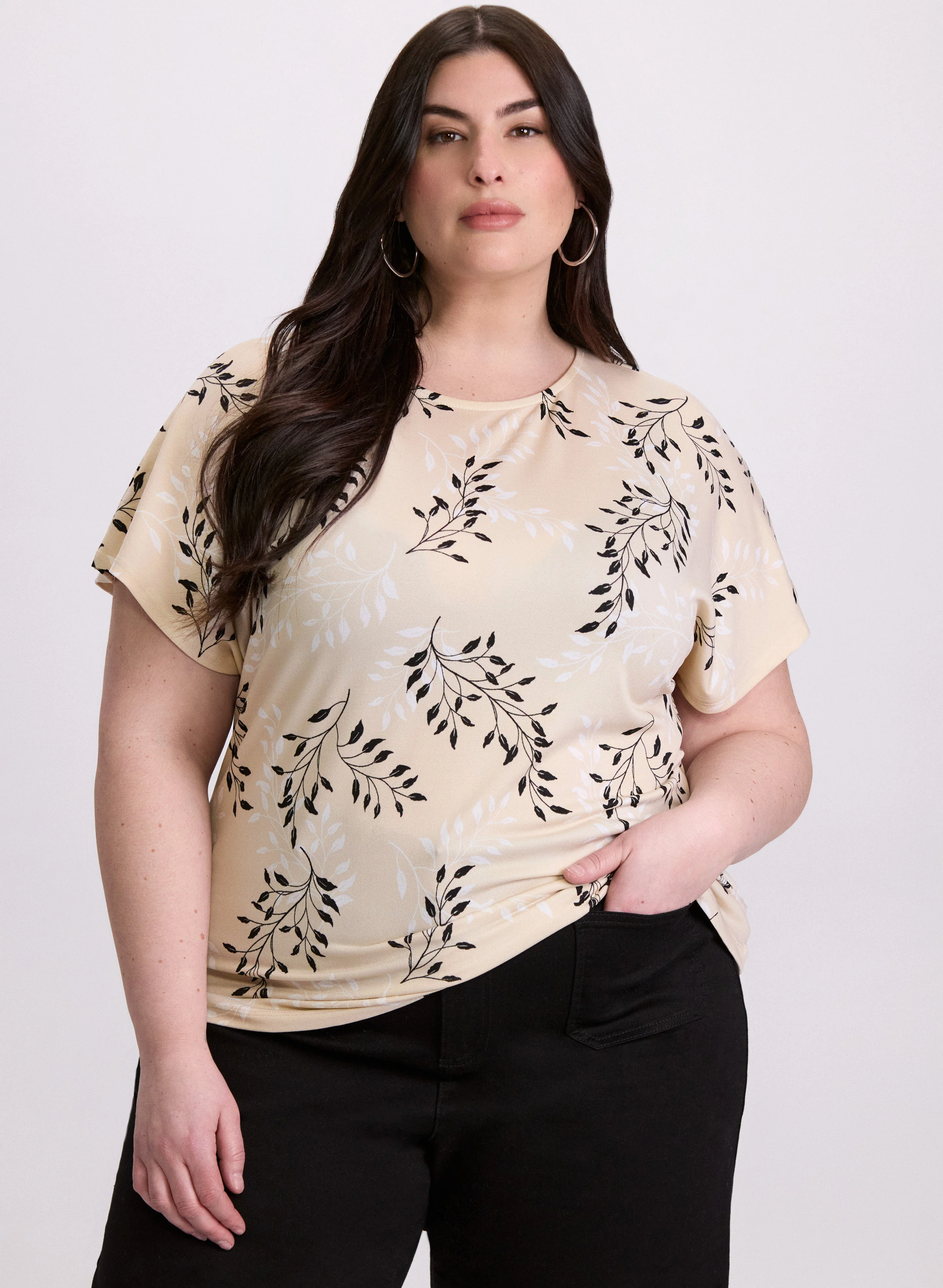 Floral Drop Shoulder Top - Image 5