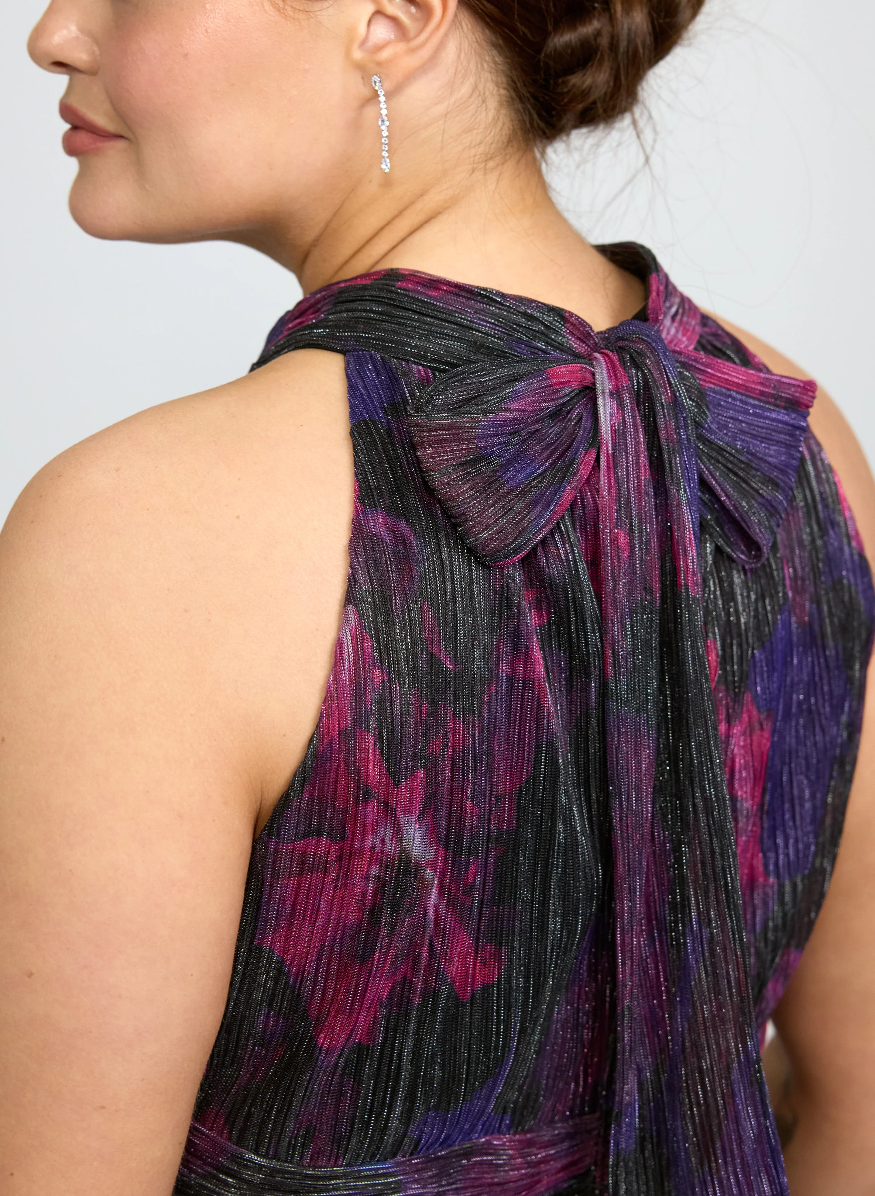 Floral Halter Neck Dress - Image 3