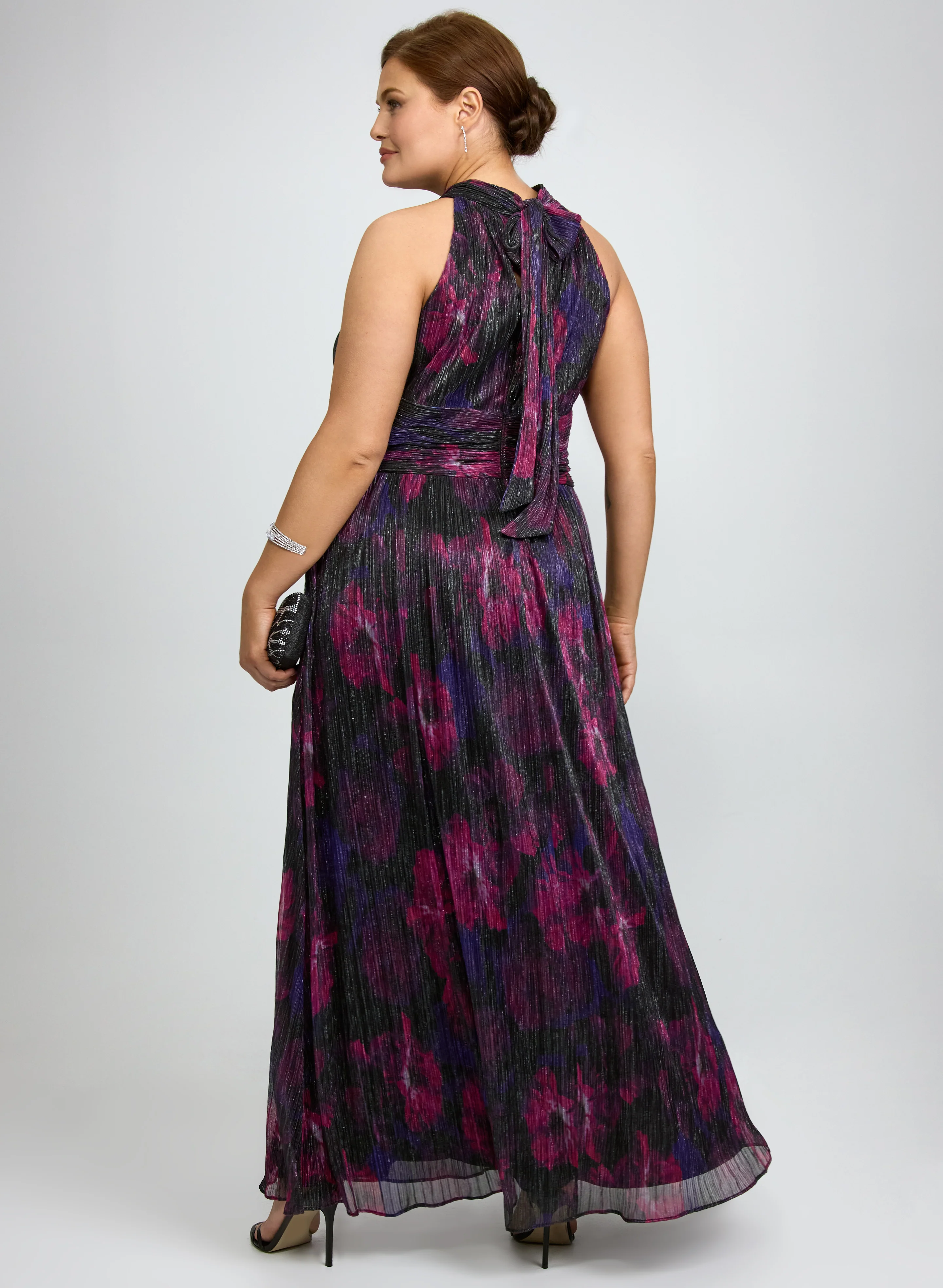 Floral Halter Neck Dress - Image 4
