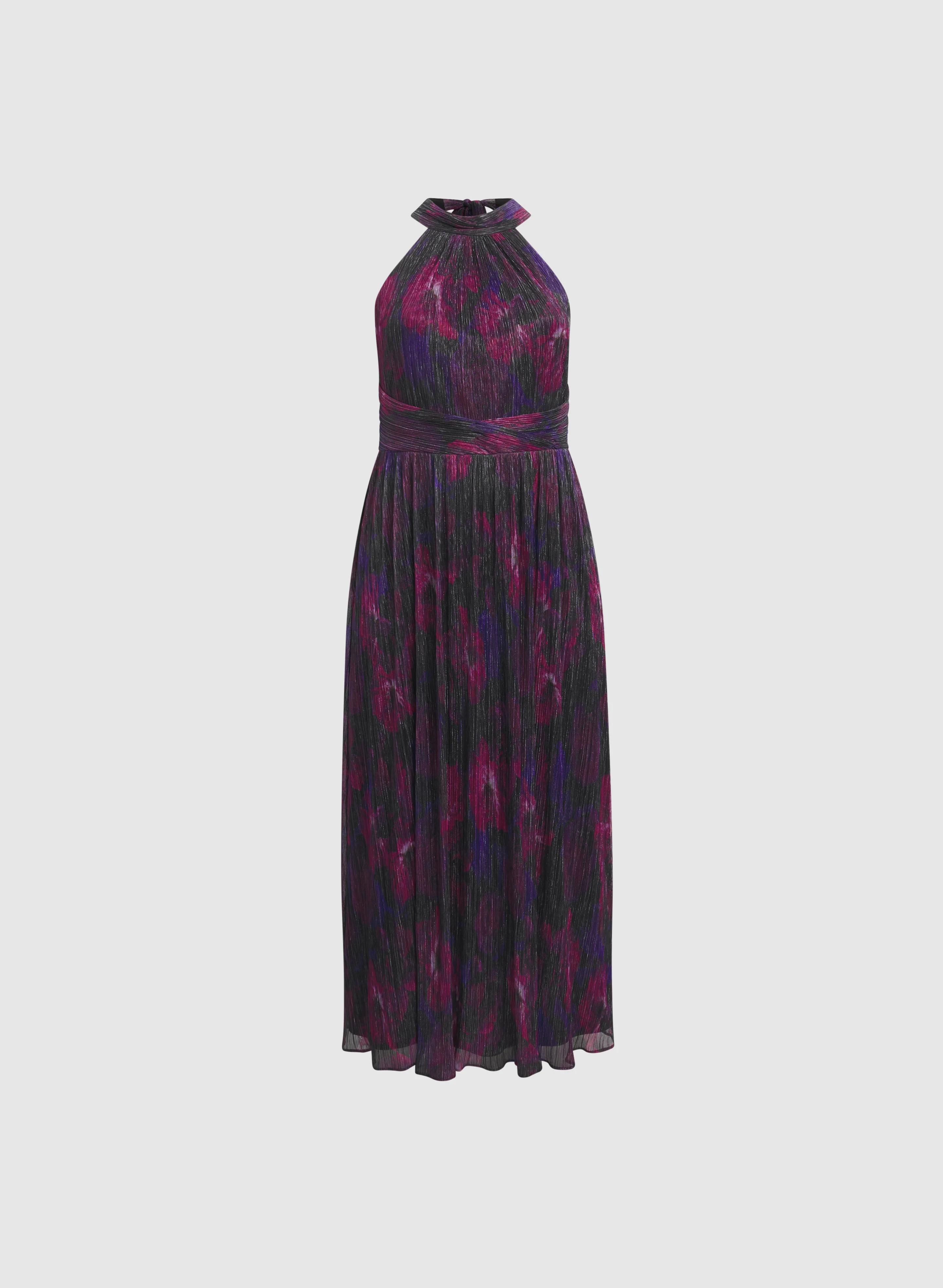 Floral Halter Neck Dress - Image 5