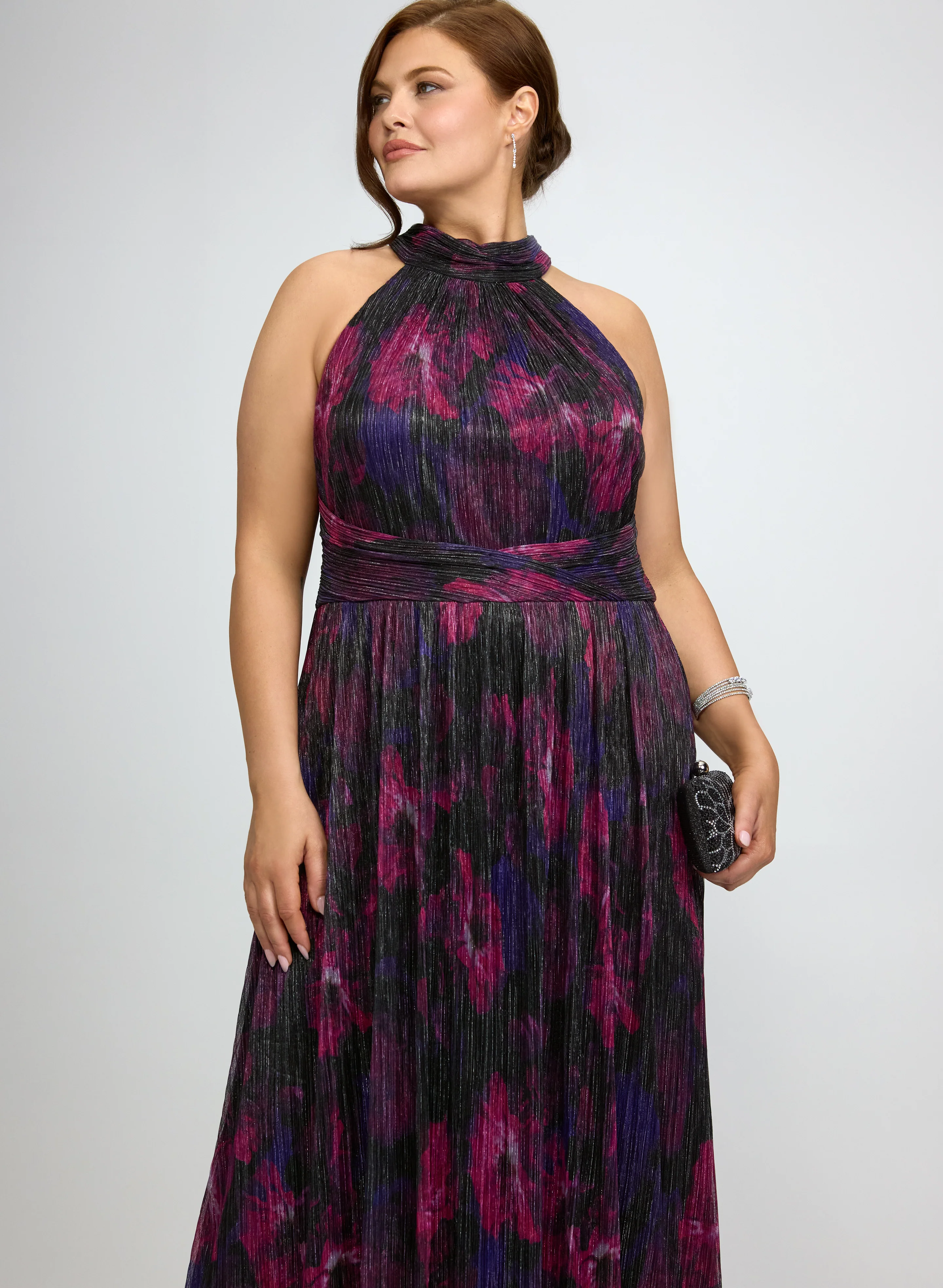 Floral Halter Neck Dress - Image 7