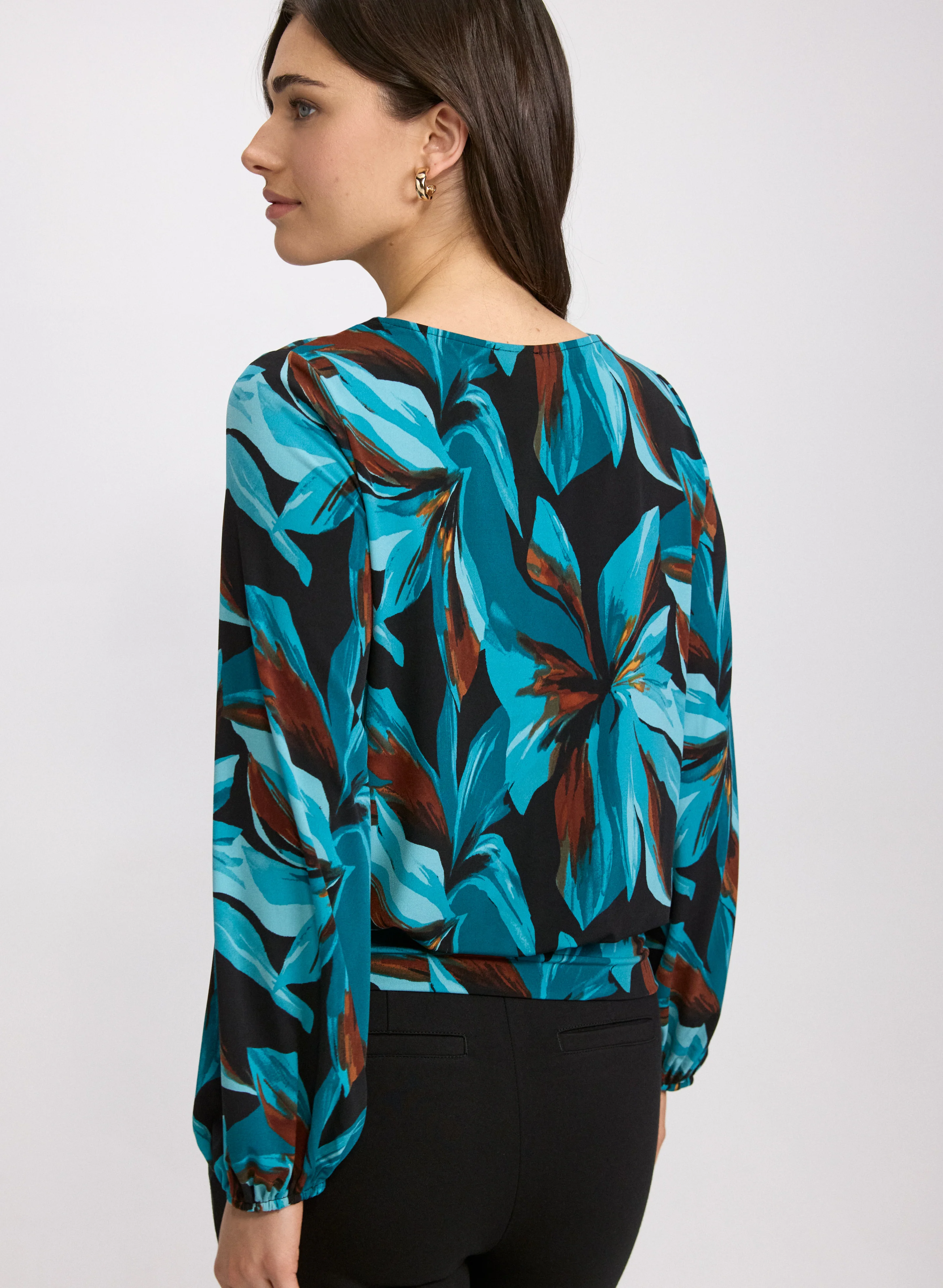 Floral Keyhole Top - Image 4