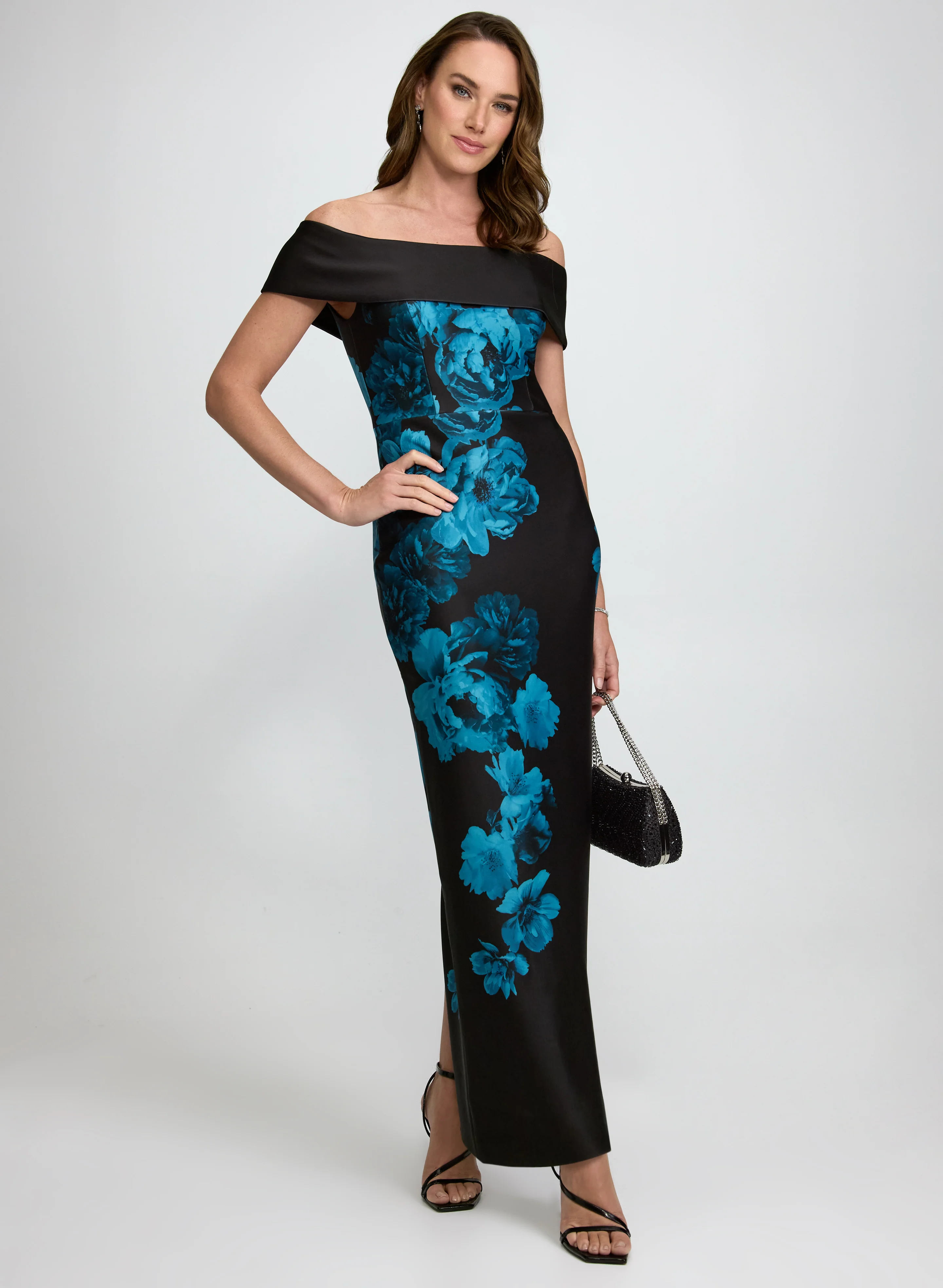 Floral Off-The-Shoulder Dress