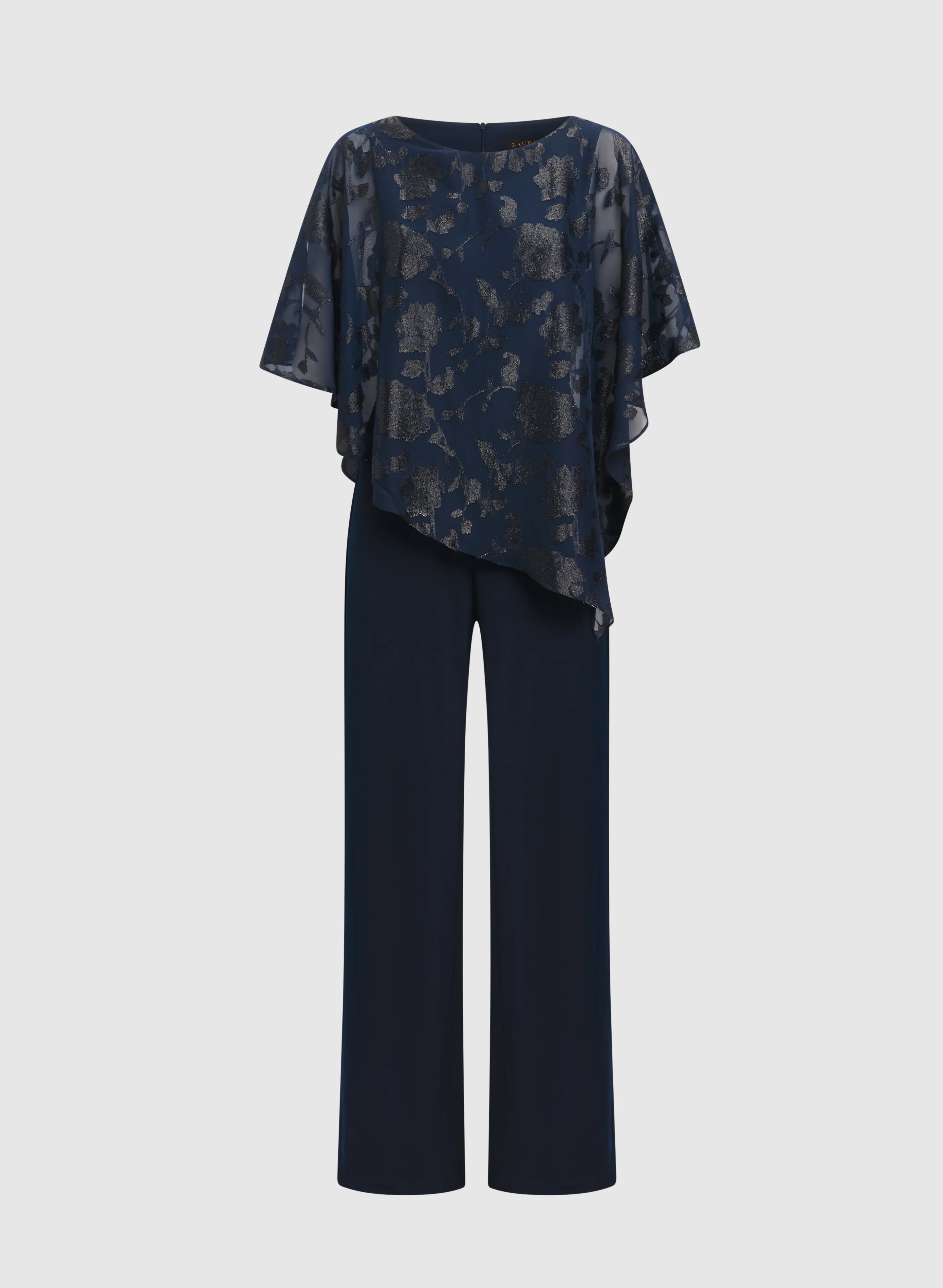 Floral Poncho Wide-Leg Jumpsuit - Image 6