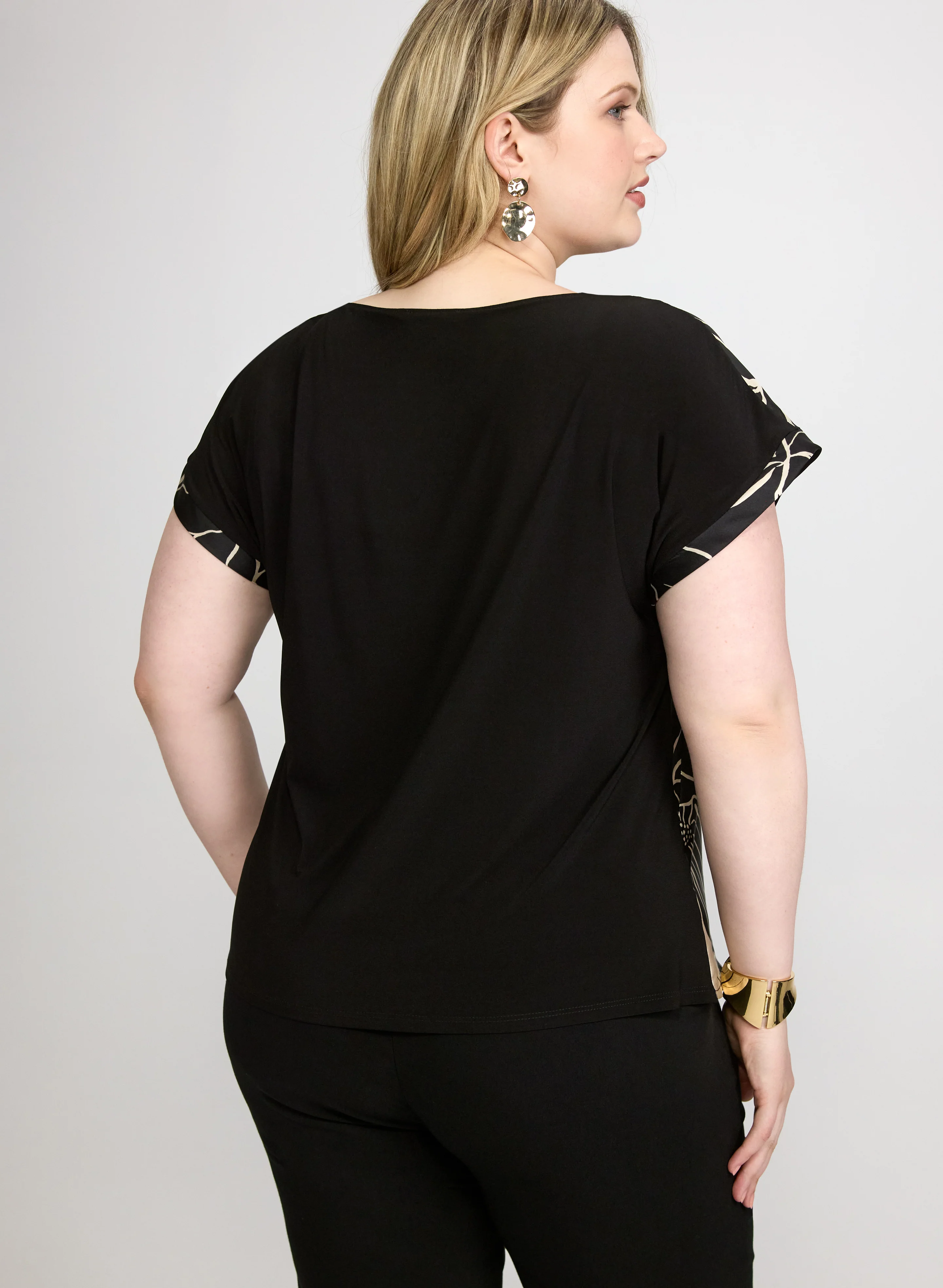 Floral Print Short Sleeve Top - Image 4