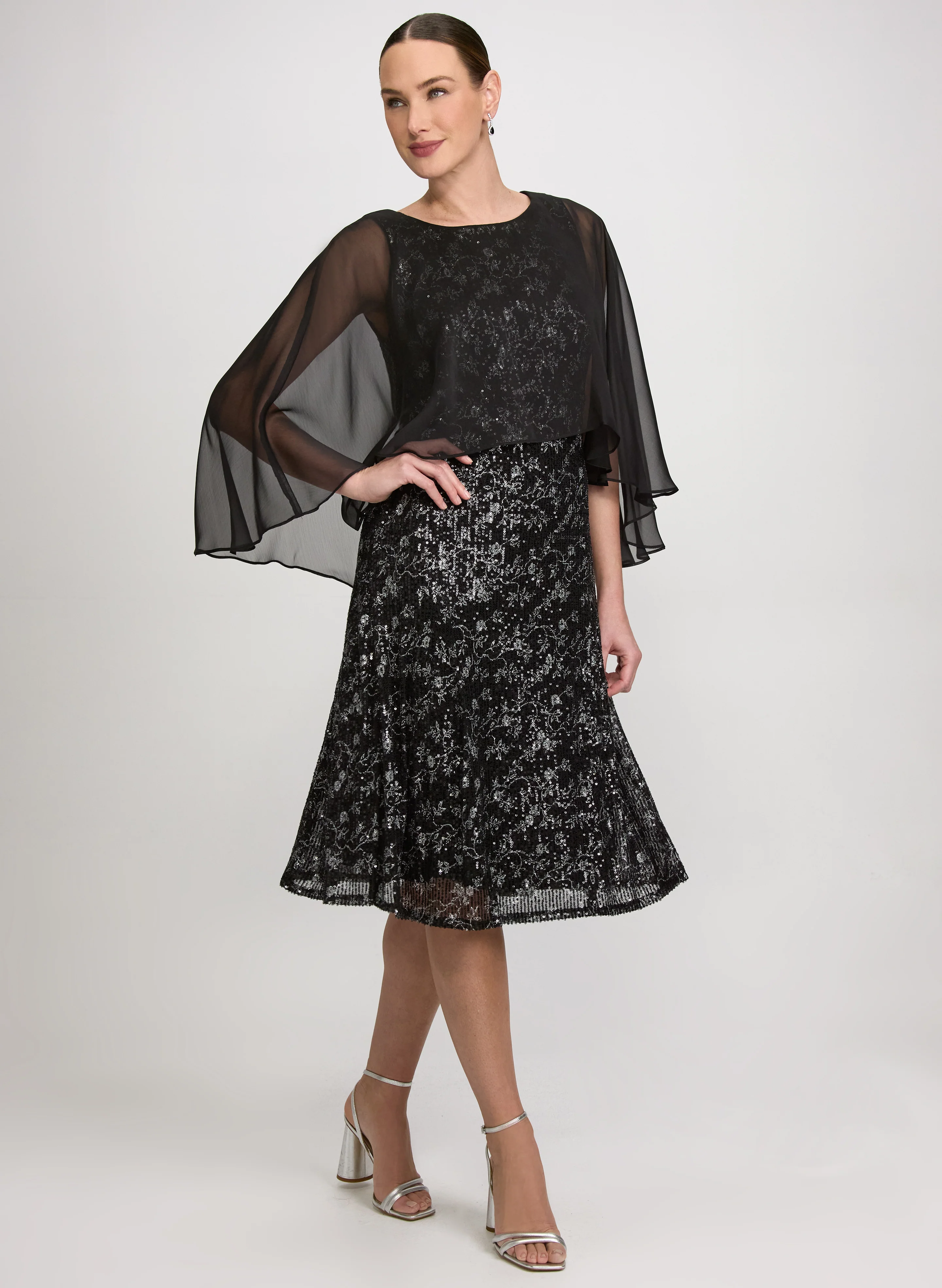 Floral Sequin Dress