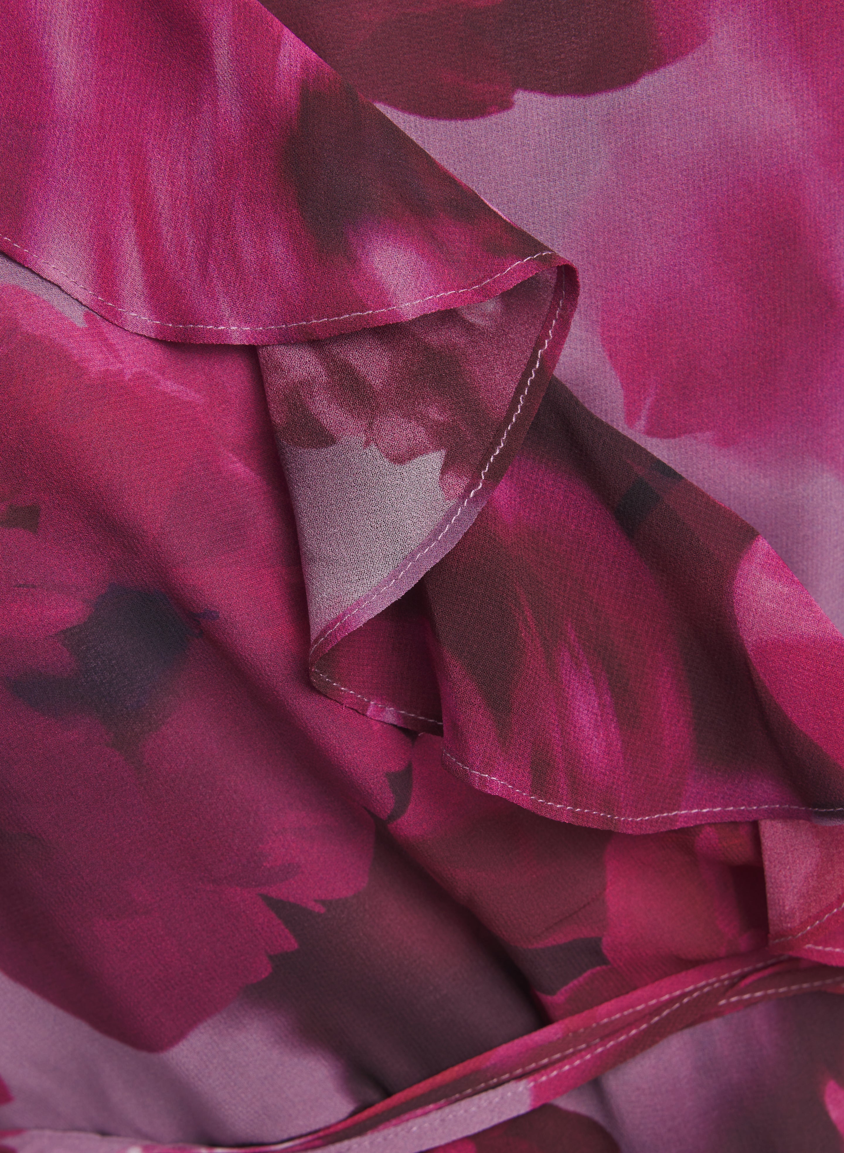 Floral Wrap-Style Dress - Image 6