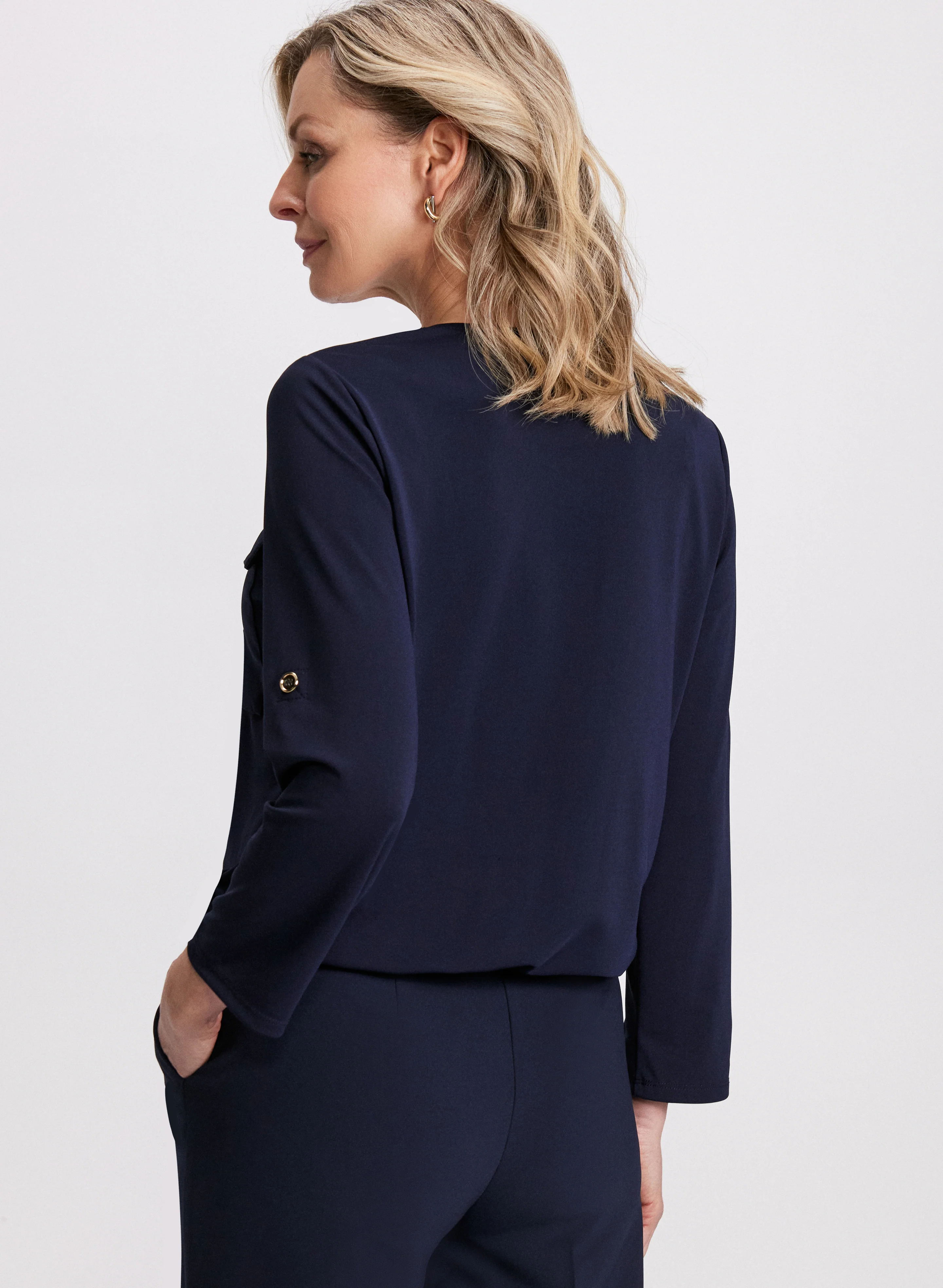 Folded Sleeve Top - Image 4