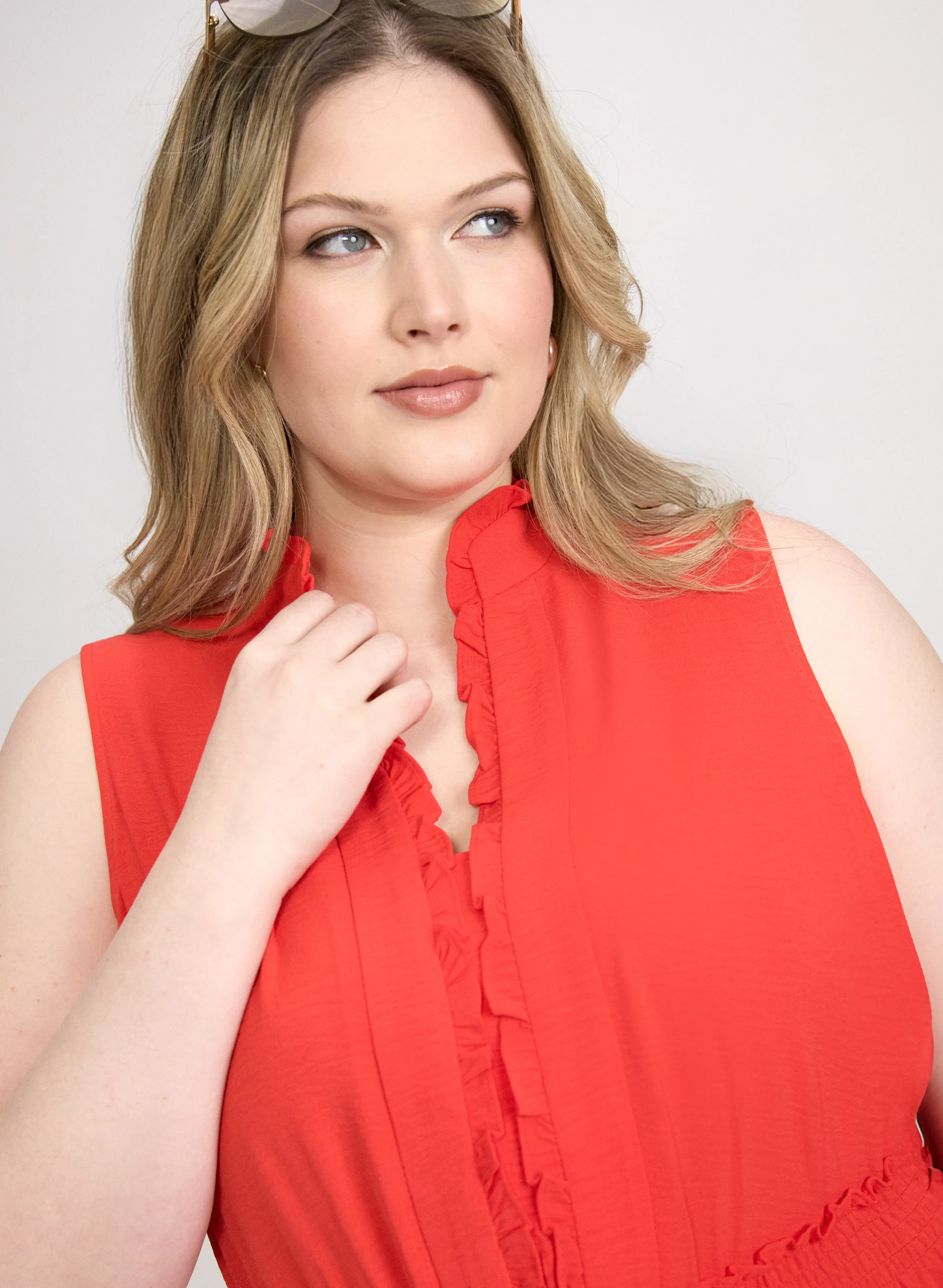 Frilled Trim Dress - Image 4