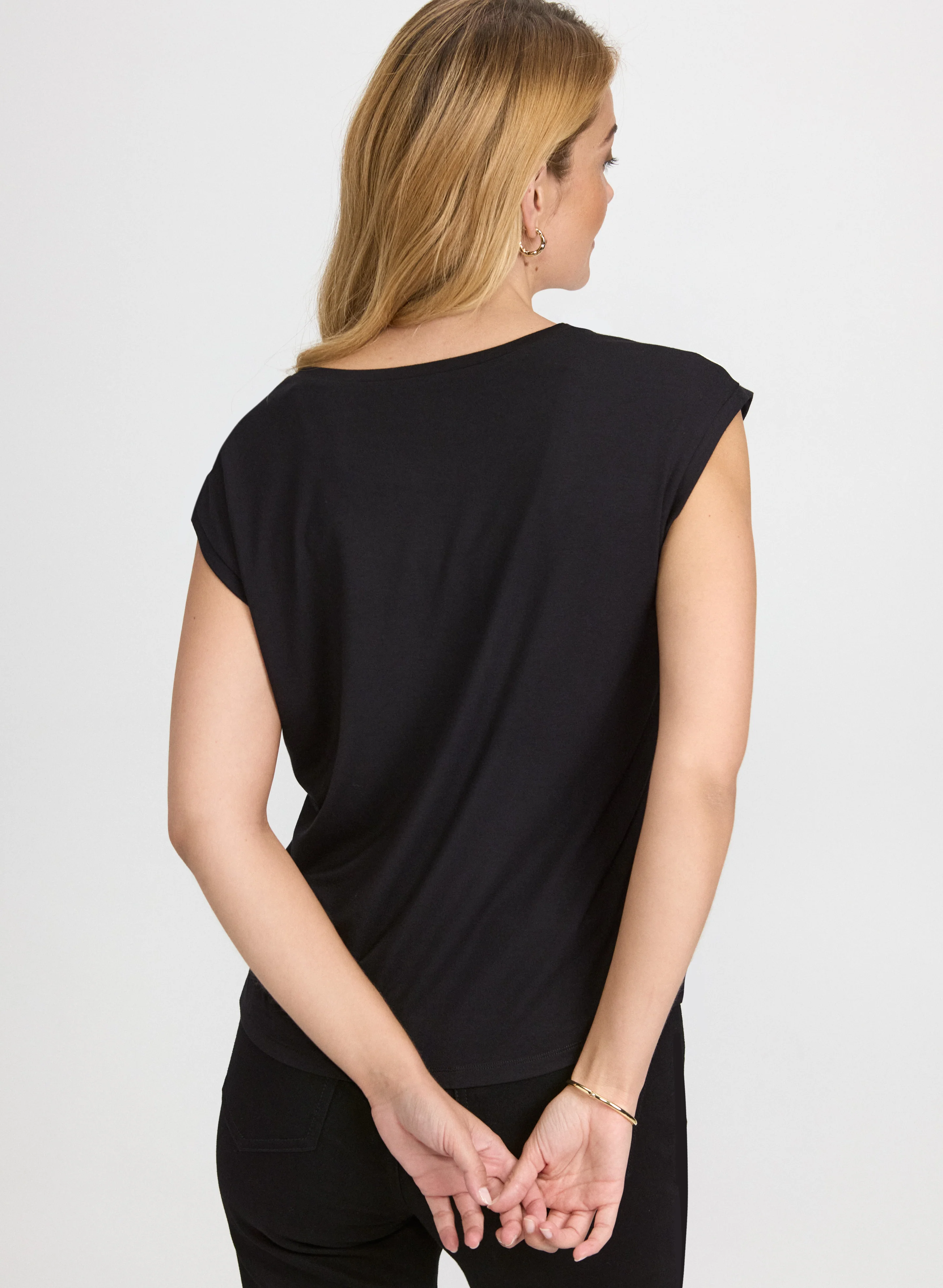 Geometric Print Top - Image 4
