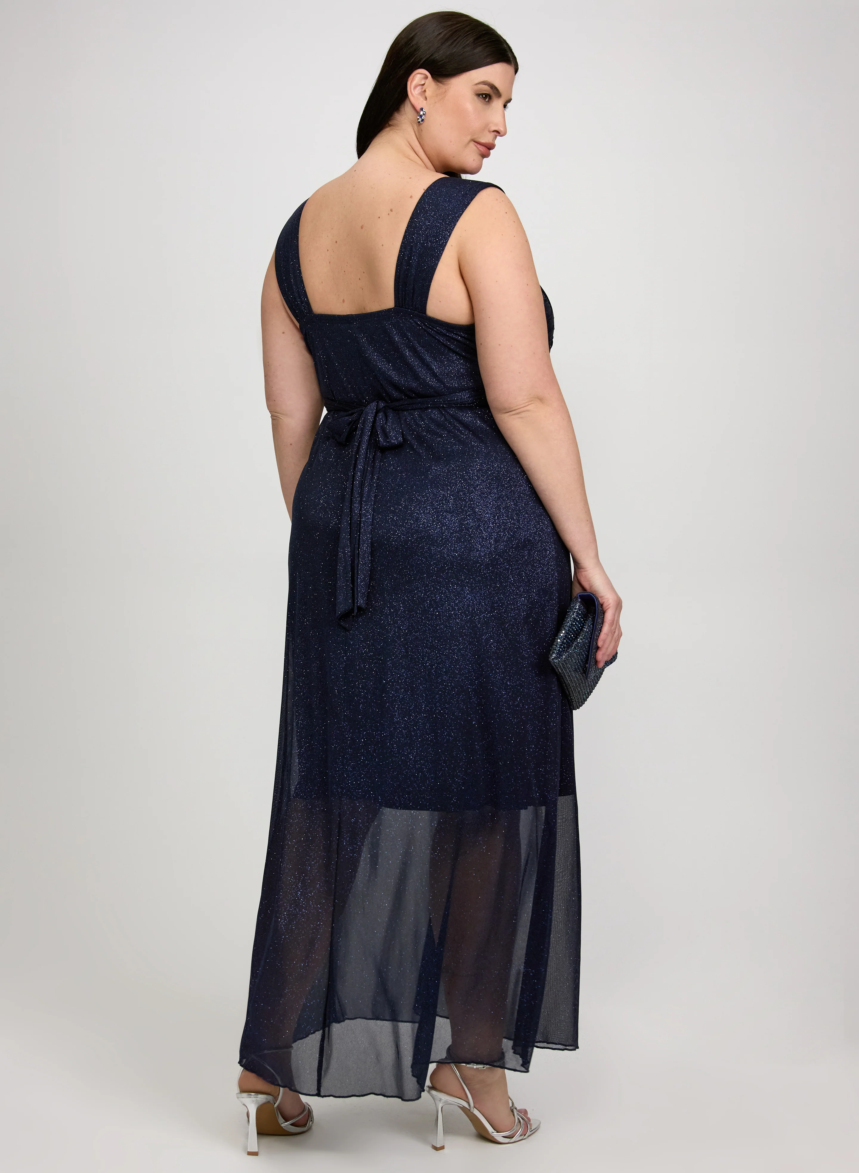 Glitter Overlay Dress - Image 2