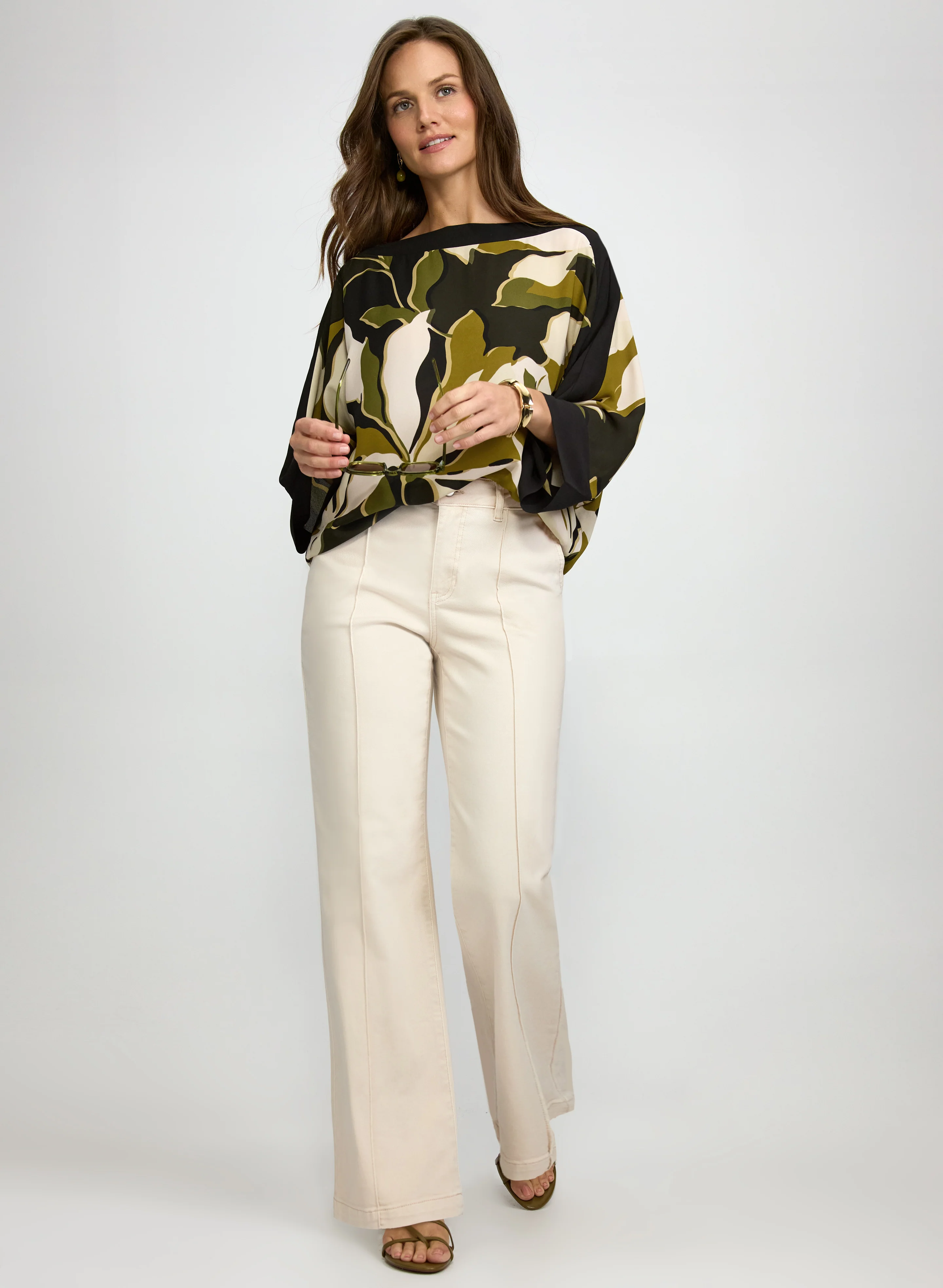 Graphic Floral Print Blouse - Image 3