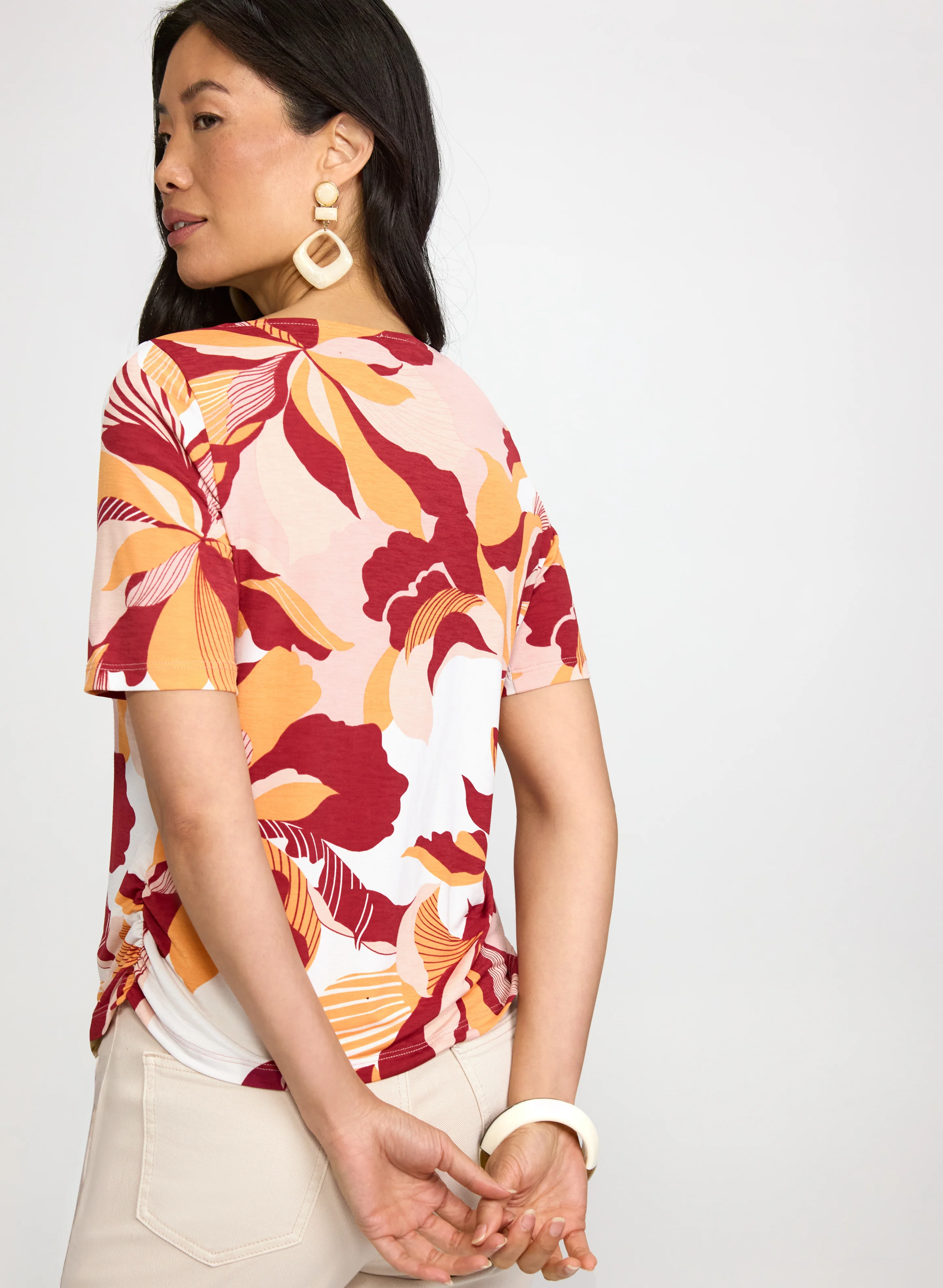 Graphic Floral Top - Image 2