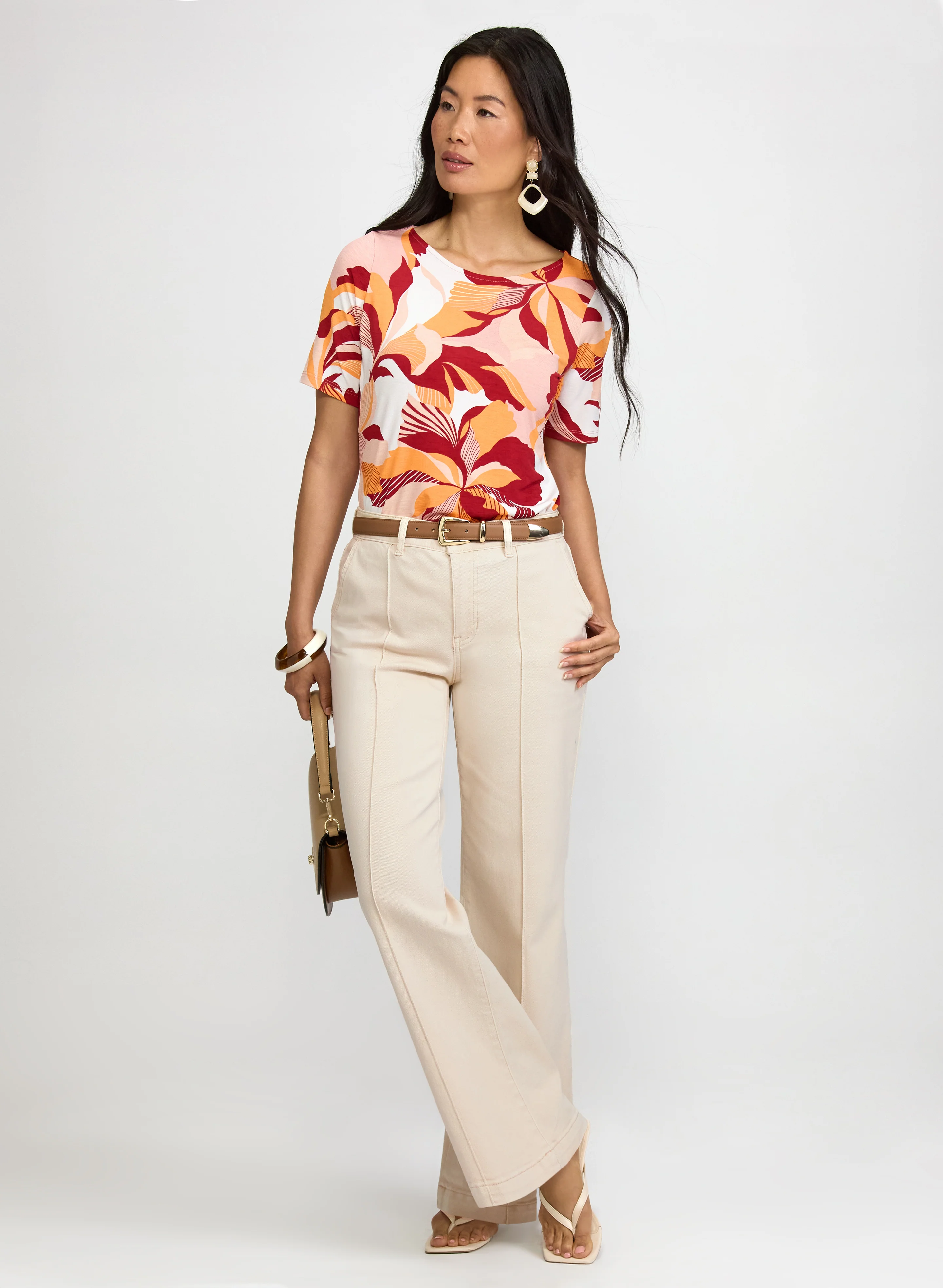 Graphic Floral Top - Image 3