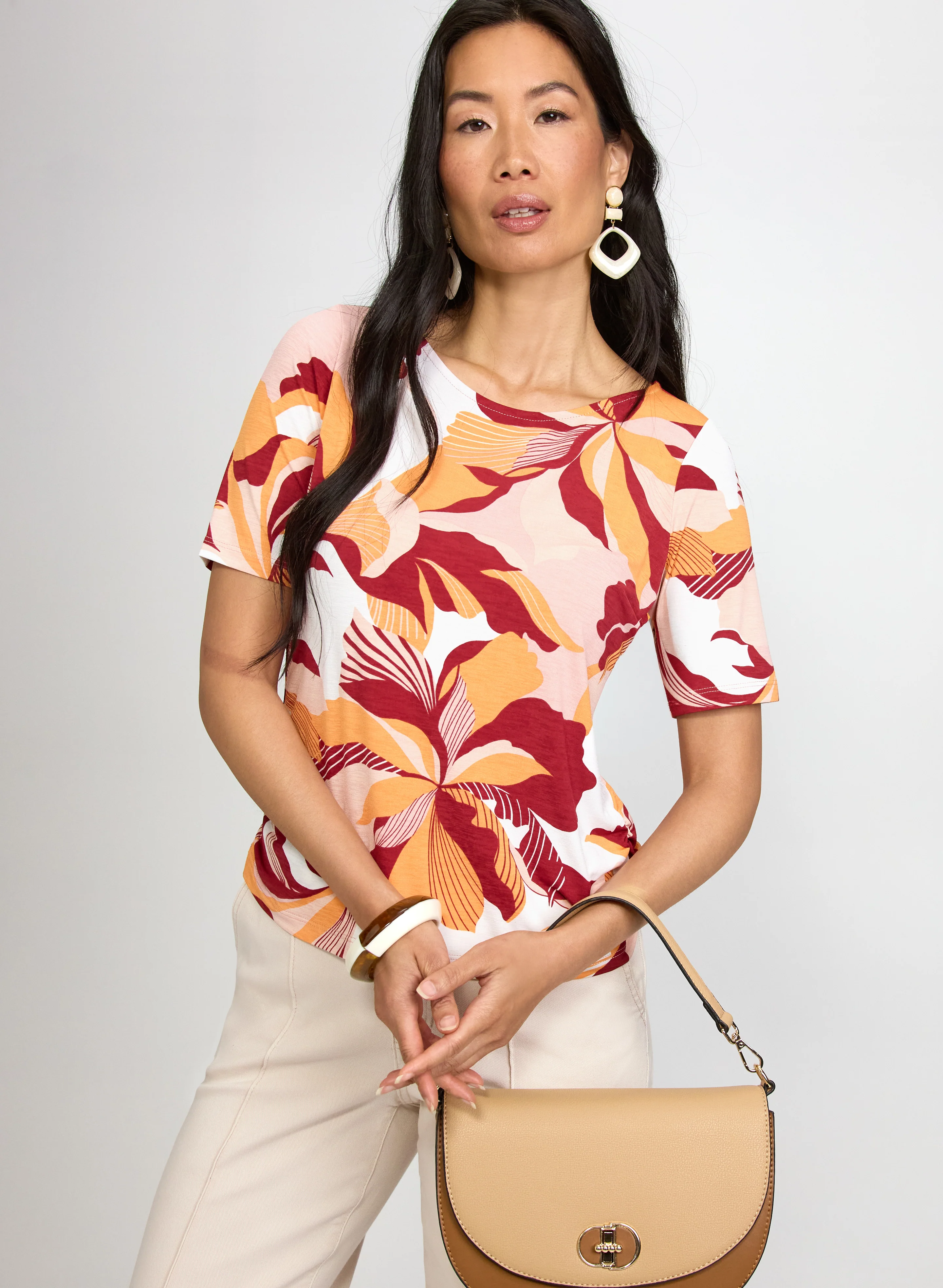 Graphic Floral Top - Image 7