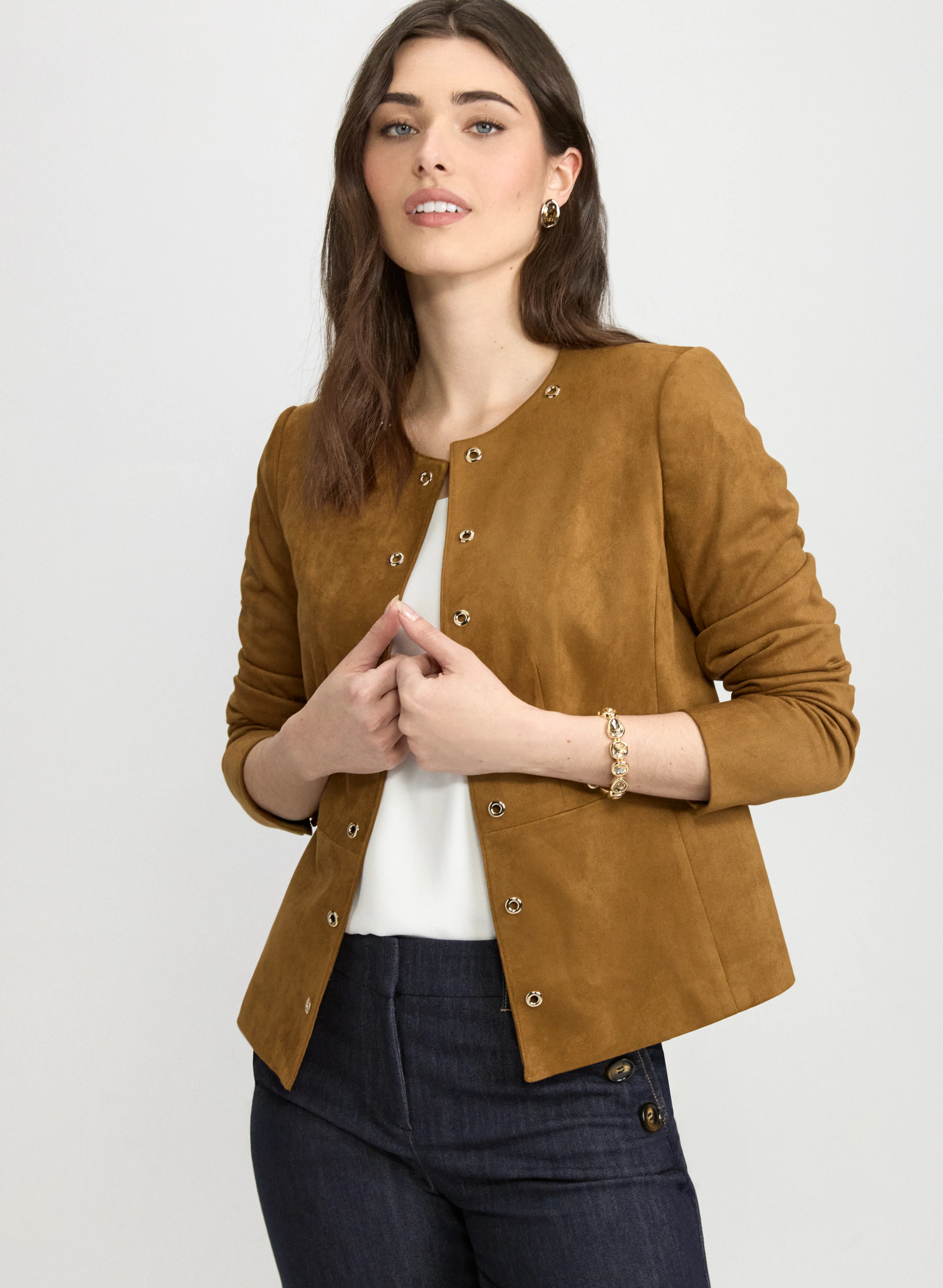 Grommet Detail Jacket