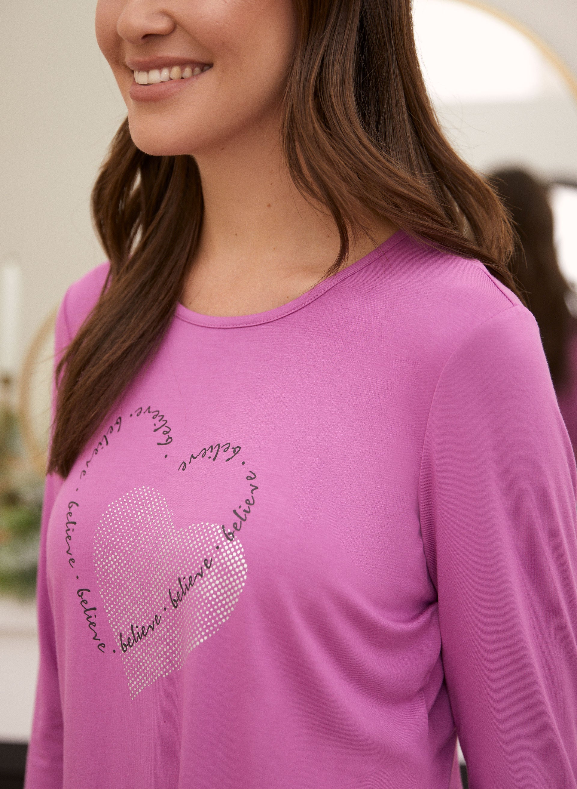 Heart Detail Pyjama Top - Image 2