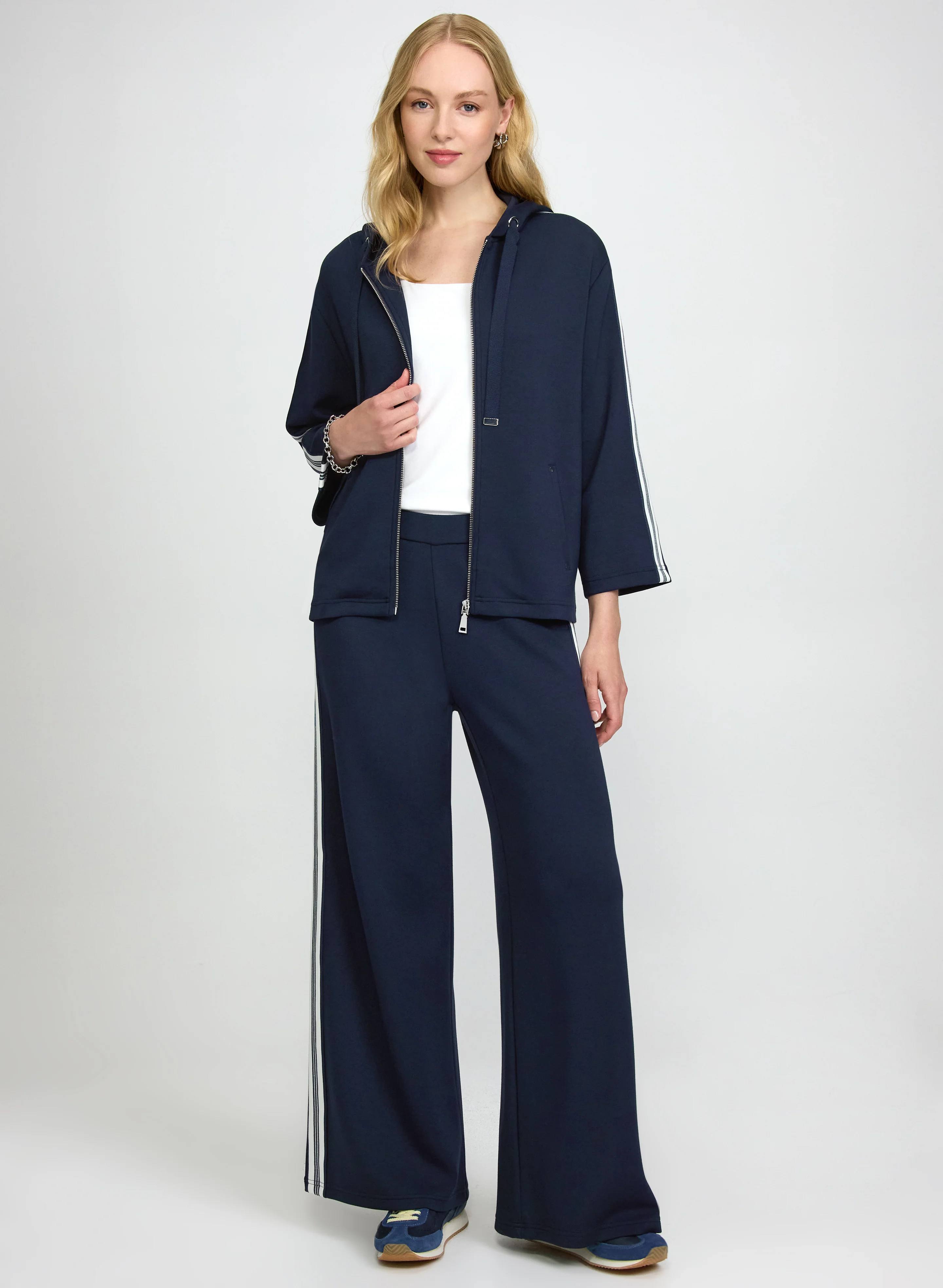 Hooded Zip Closure Top - Image 4