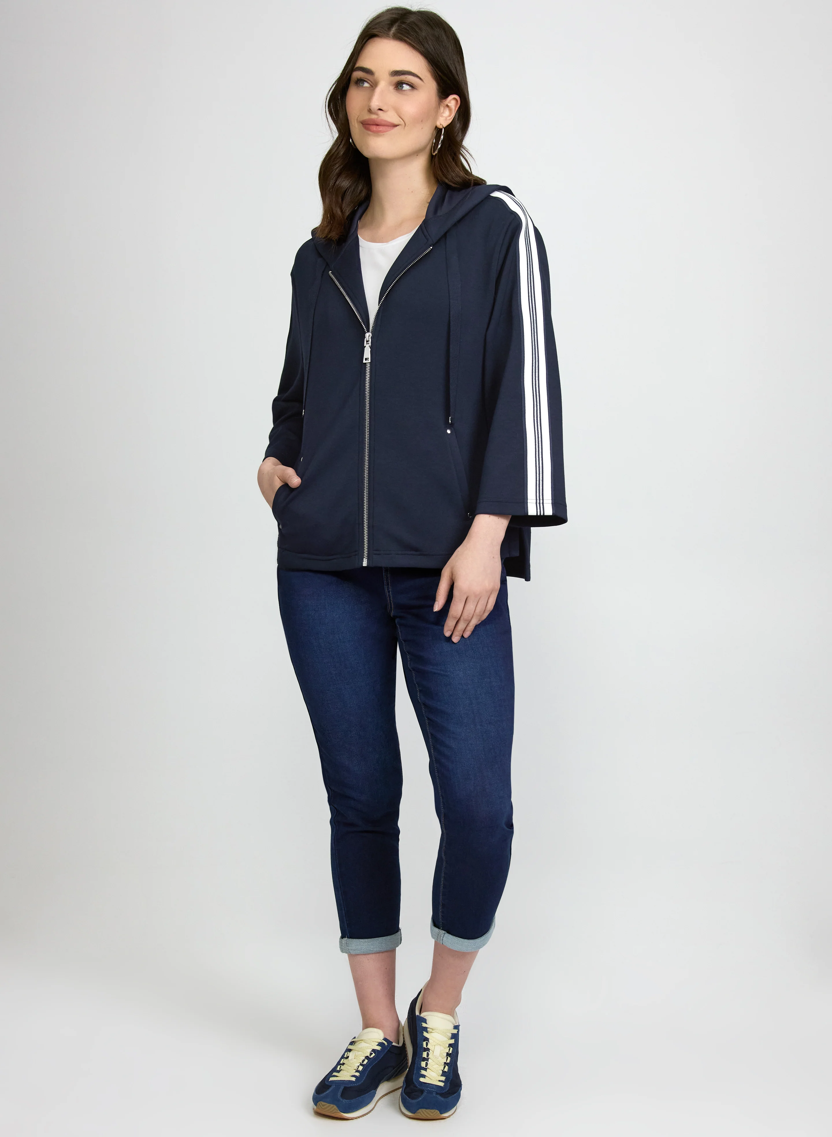 Hooded Zip Closure Top - Image 8