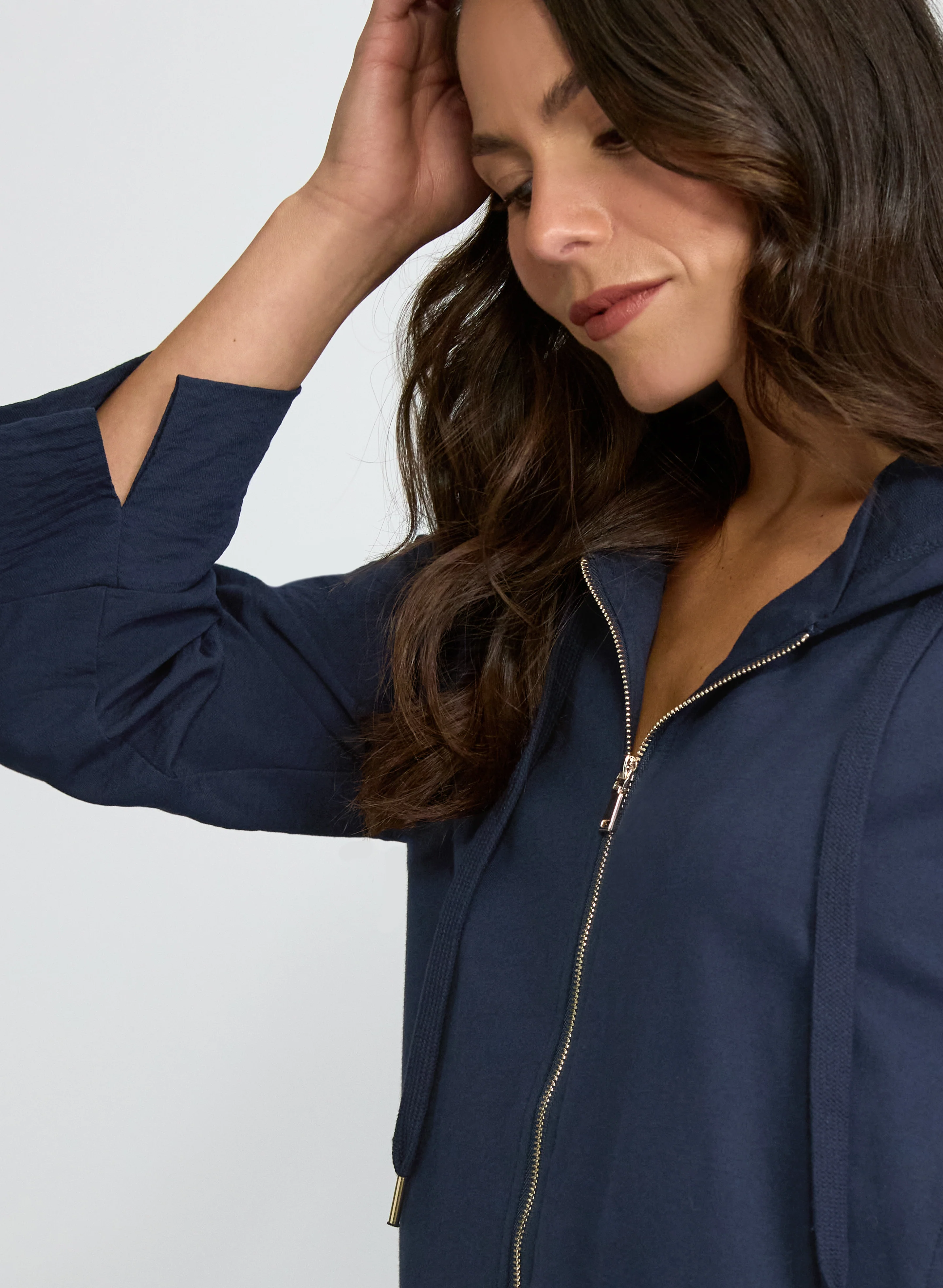 Hooded Zip Front Top - Image 6